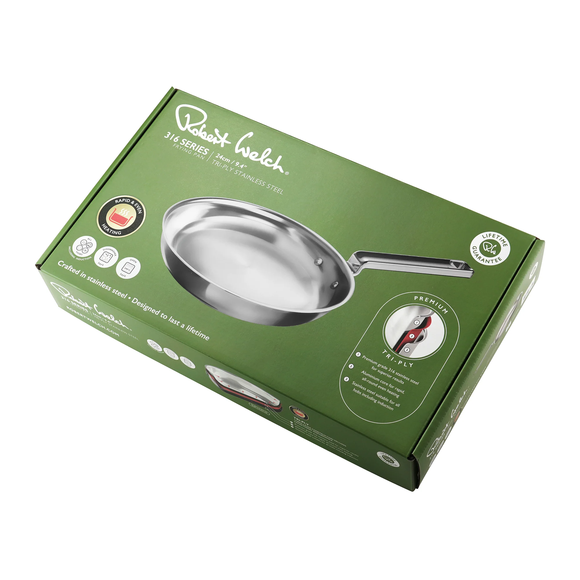 316 Series Cookware Frying Pan 24cm - Image 3