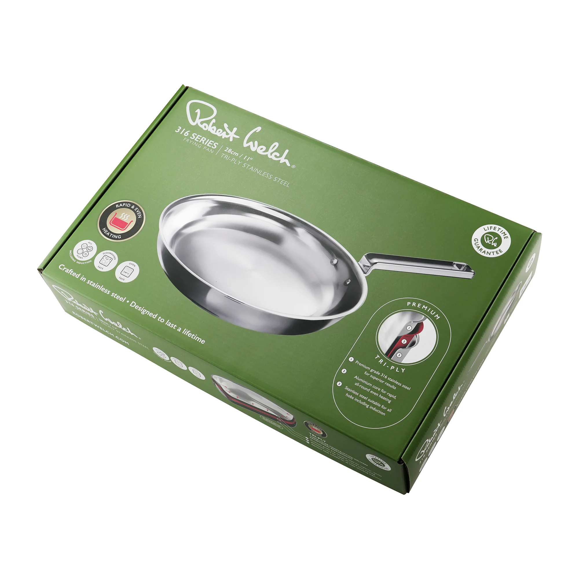 316 Series Cookware Frying Pan 28cm - Image 3