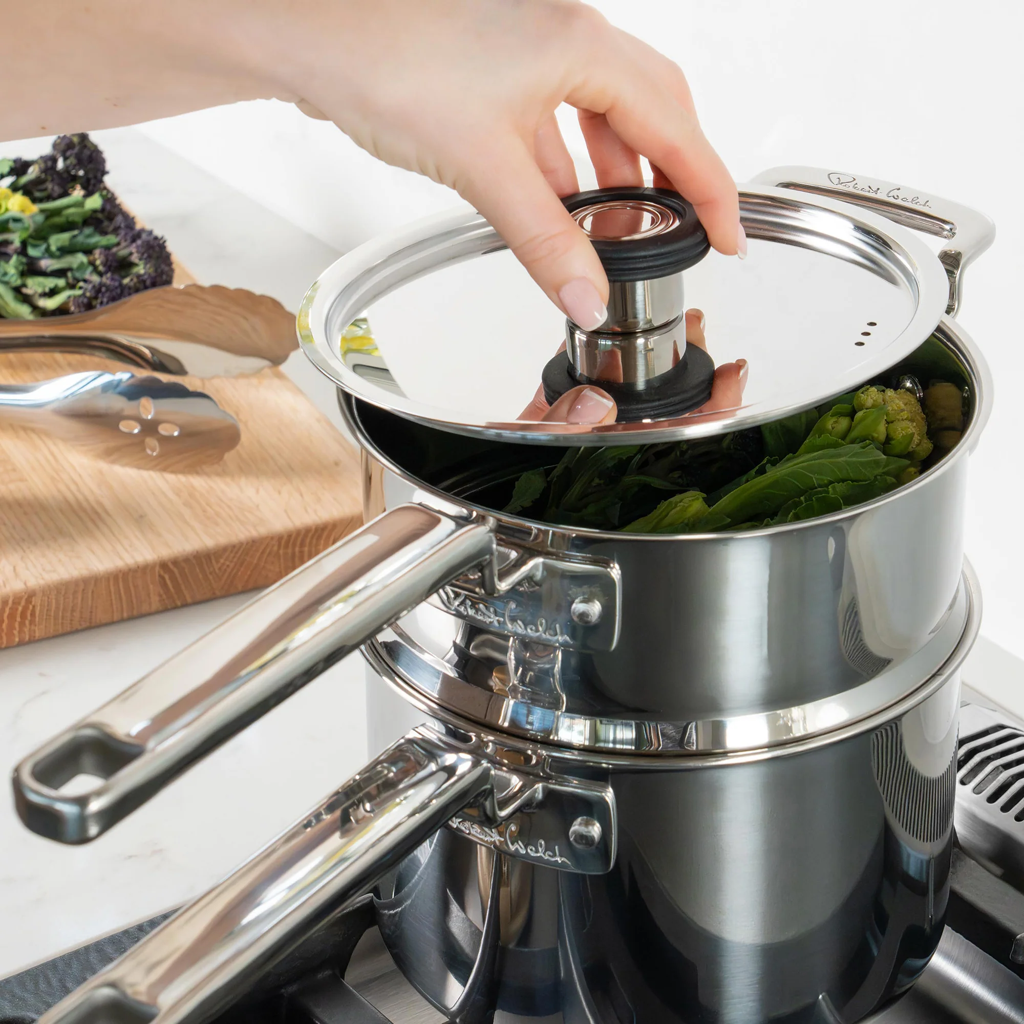 316 Series Cookware Steamer Insert 18cm - Image 2