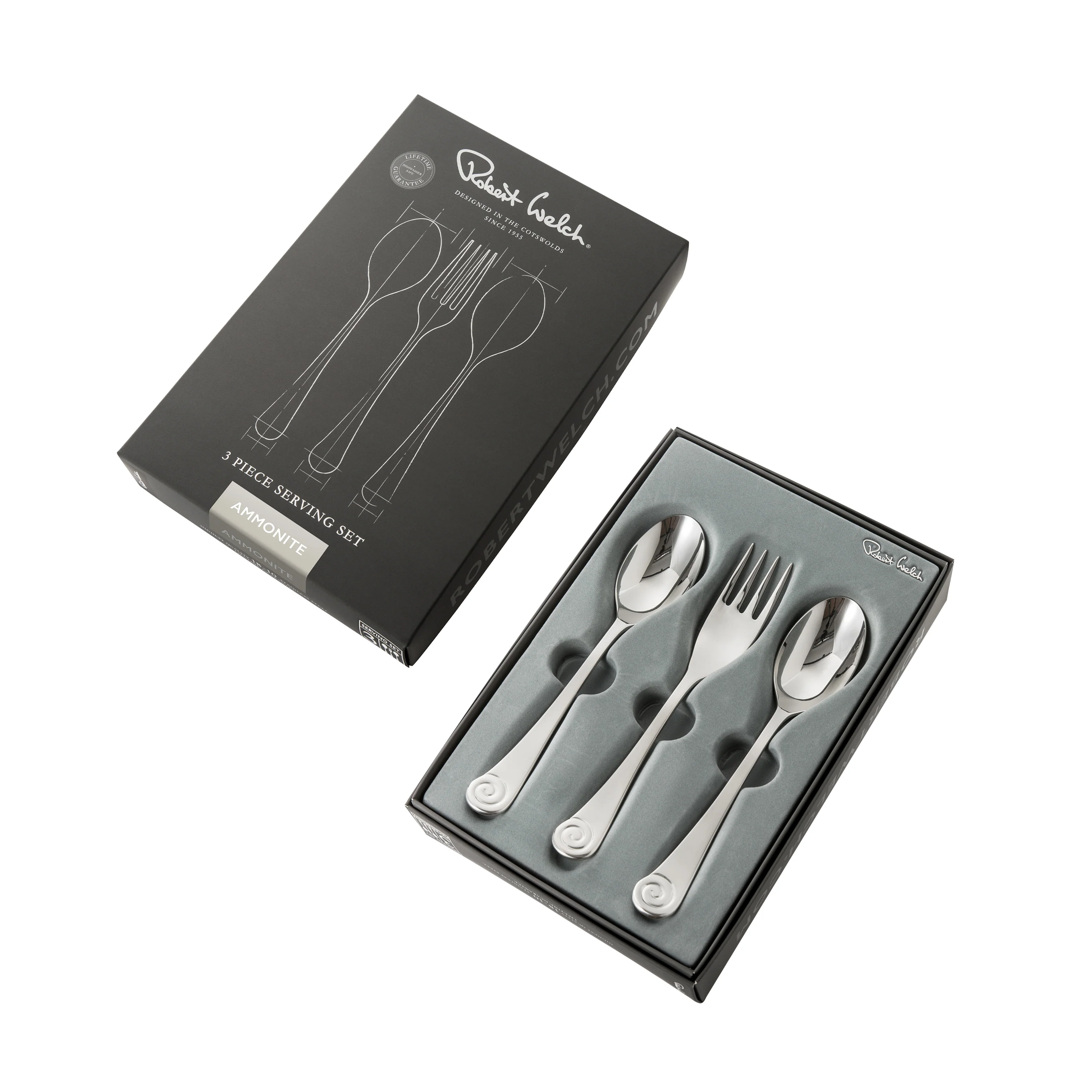 Ammonite Bright Serving Set, 3 Piece - Image 3