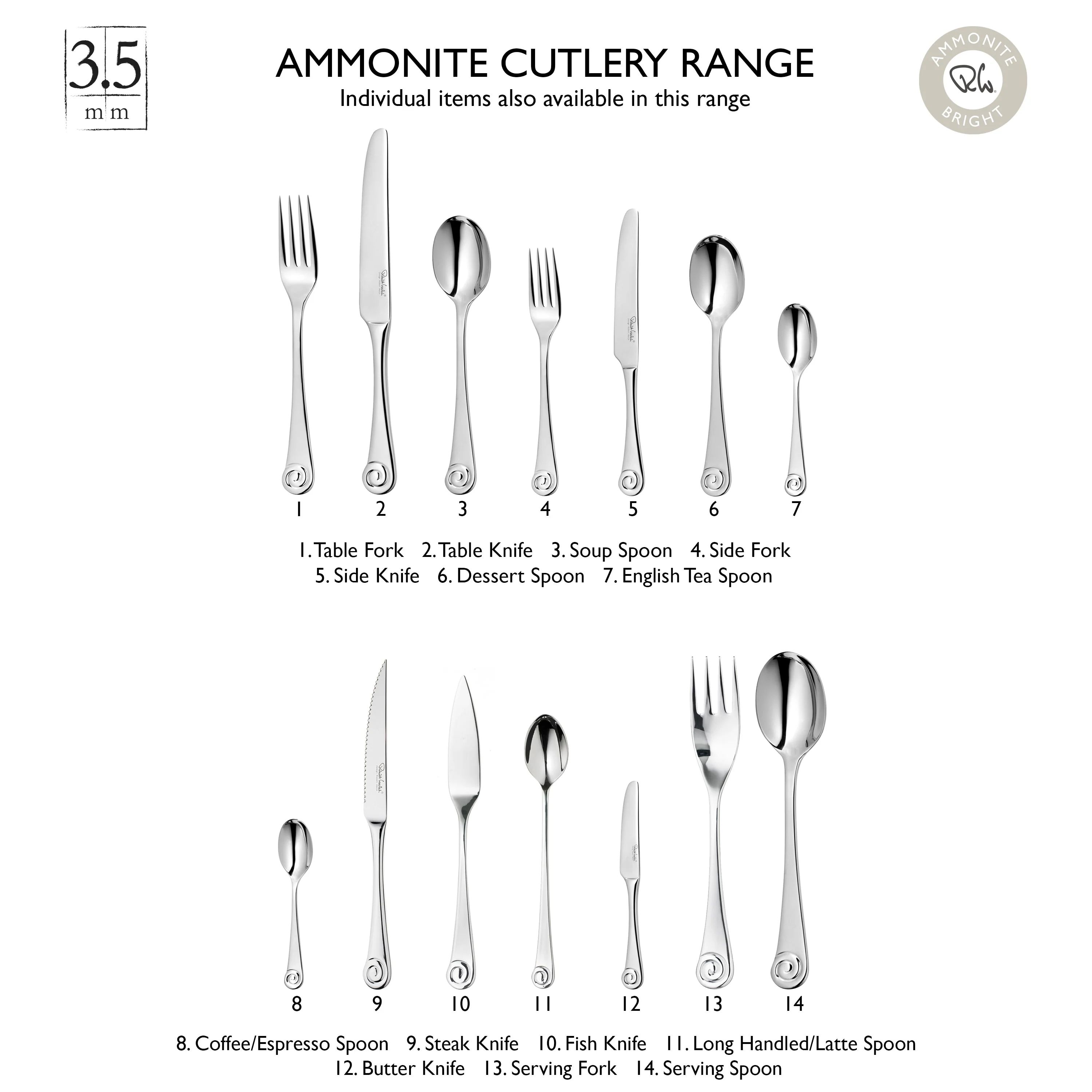 Ammonite Bright Soup Spoon - Image 5