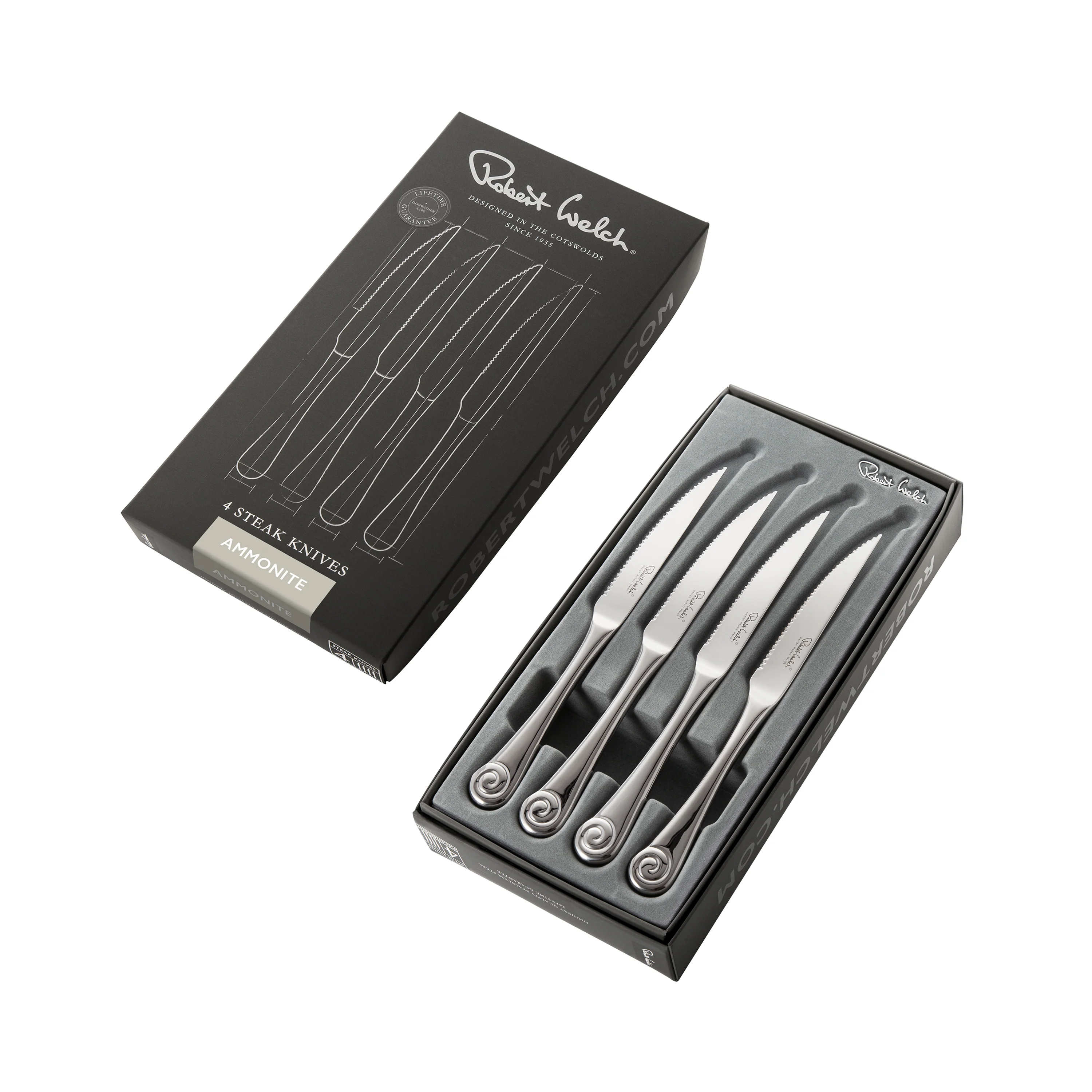 Ammonite Bright Steak Knife, Set of 4 - Image 3