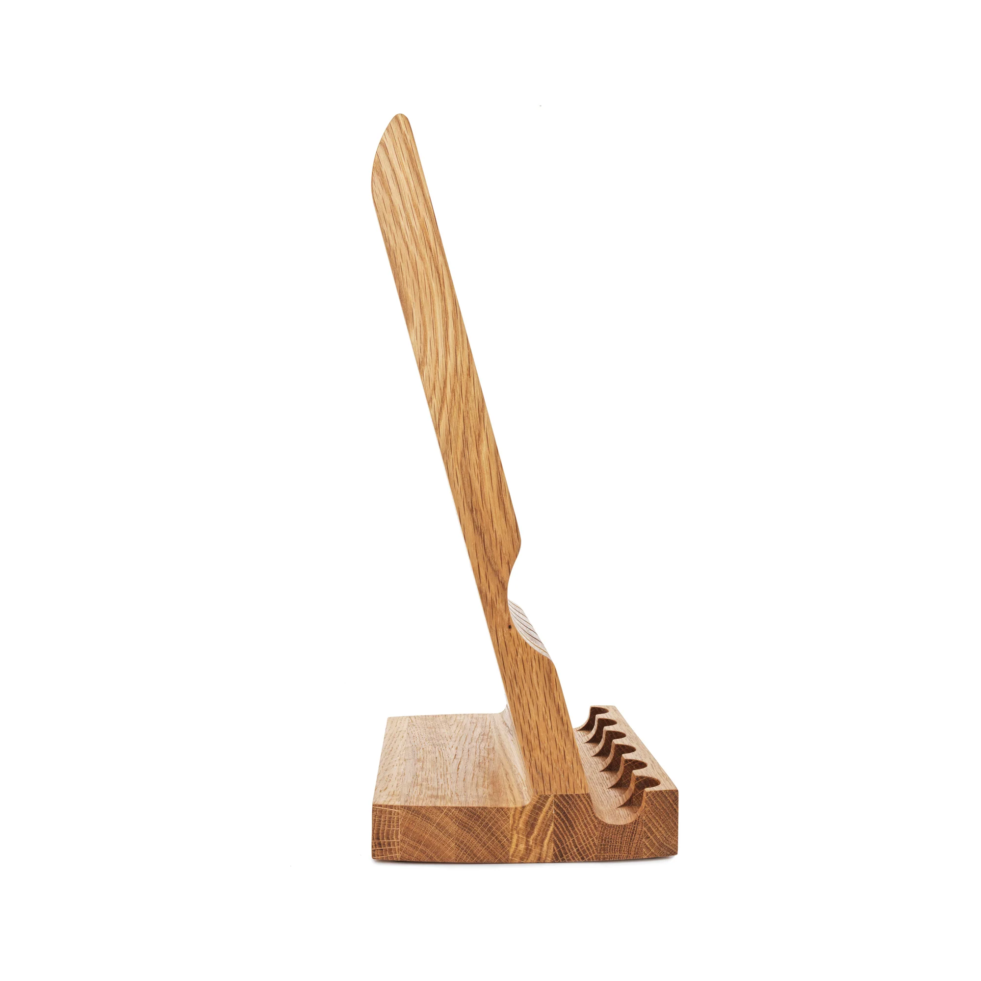 Angle Oak Knife Block - Image 7