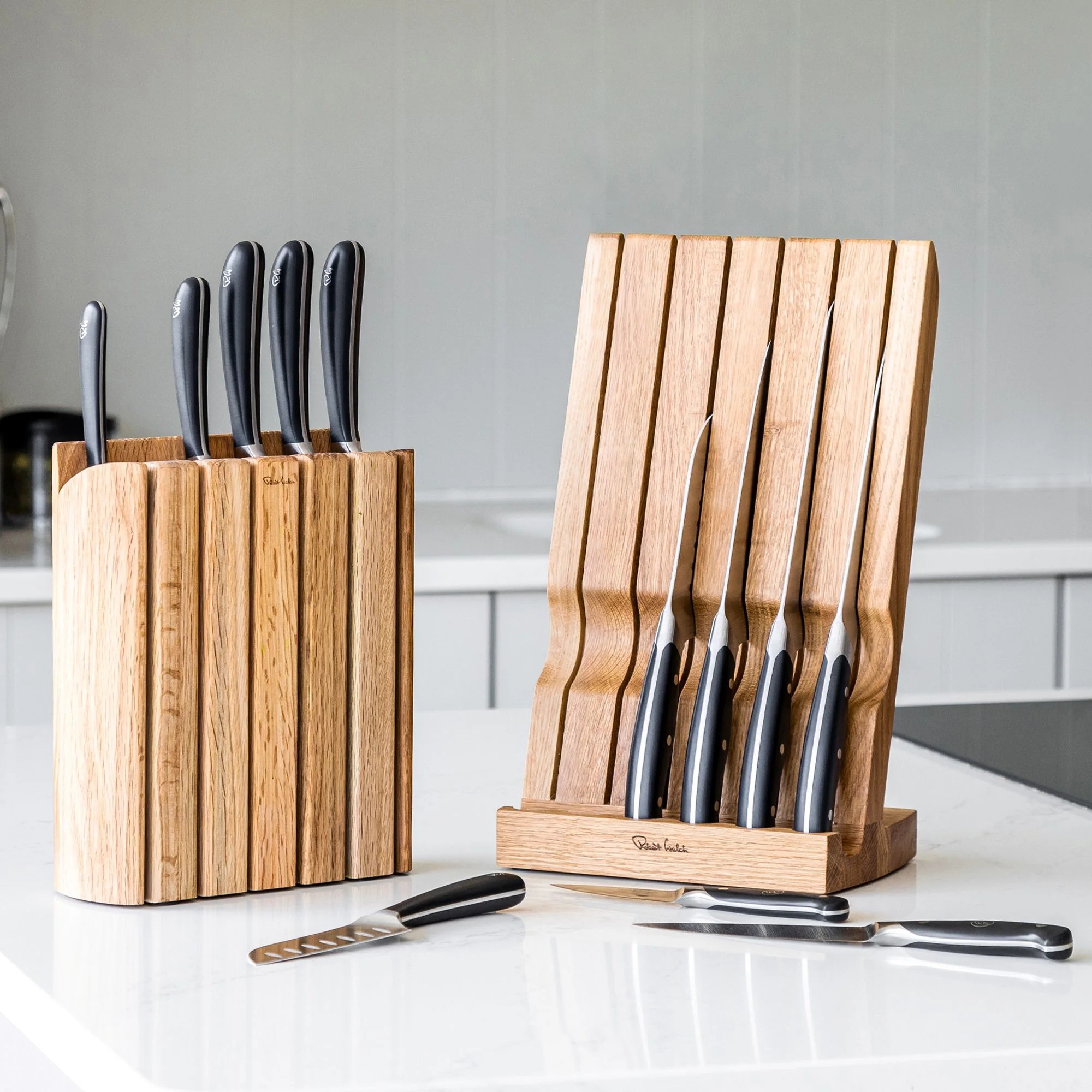 Angle Oak Knife Block - Image 8