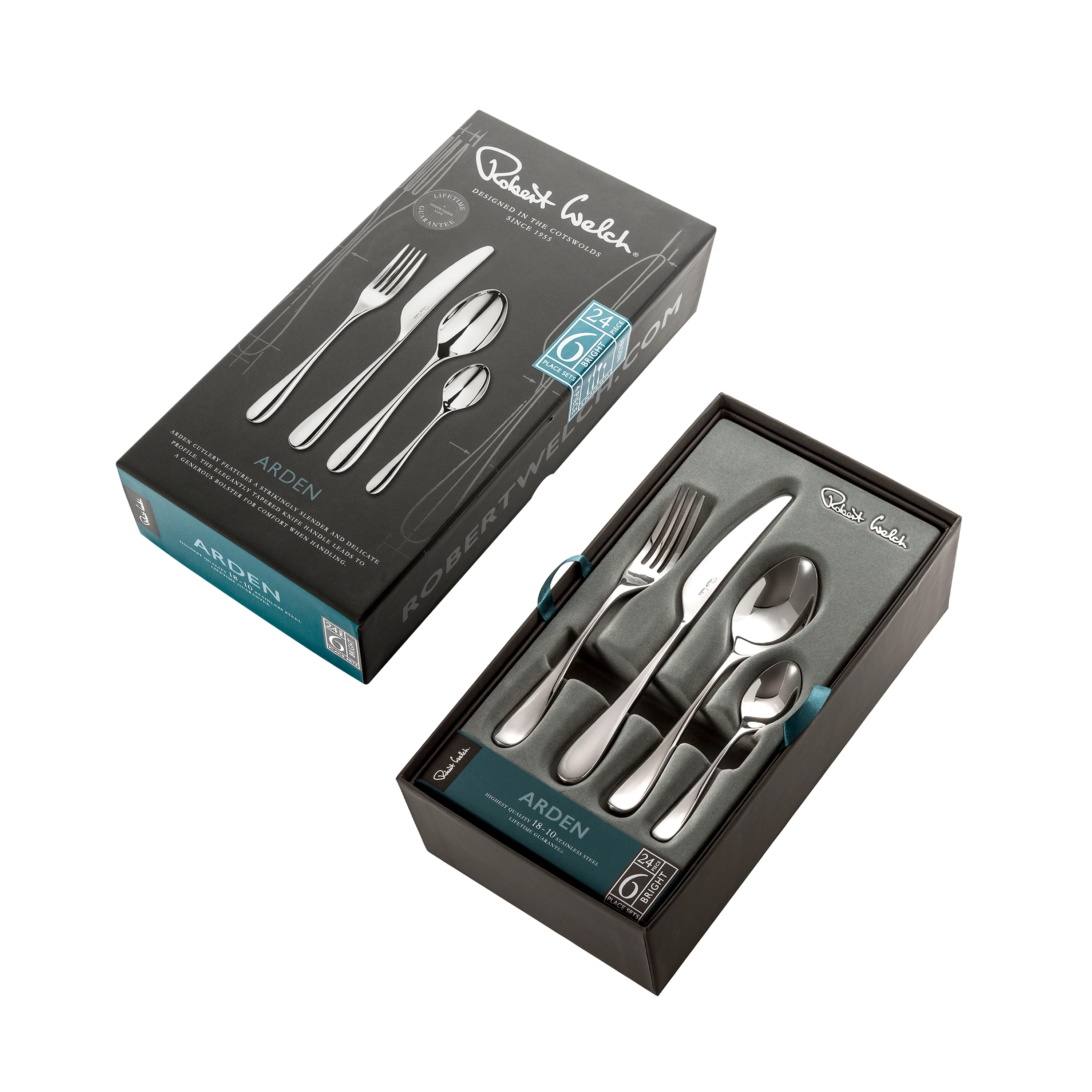 Arden Bright Cutlery Set, 24 Piece for 6 People - Image 3