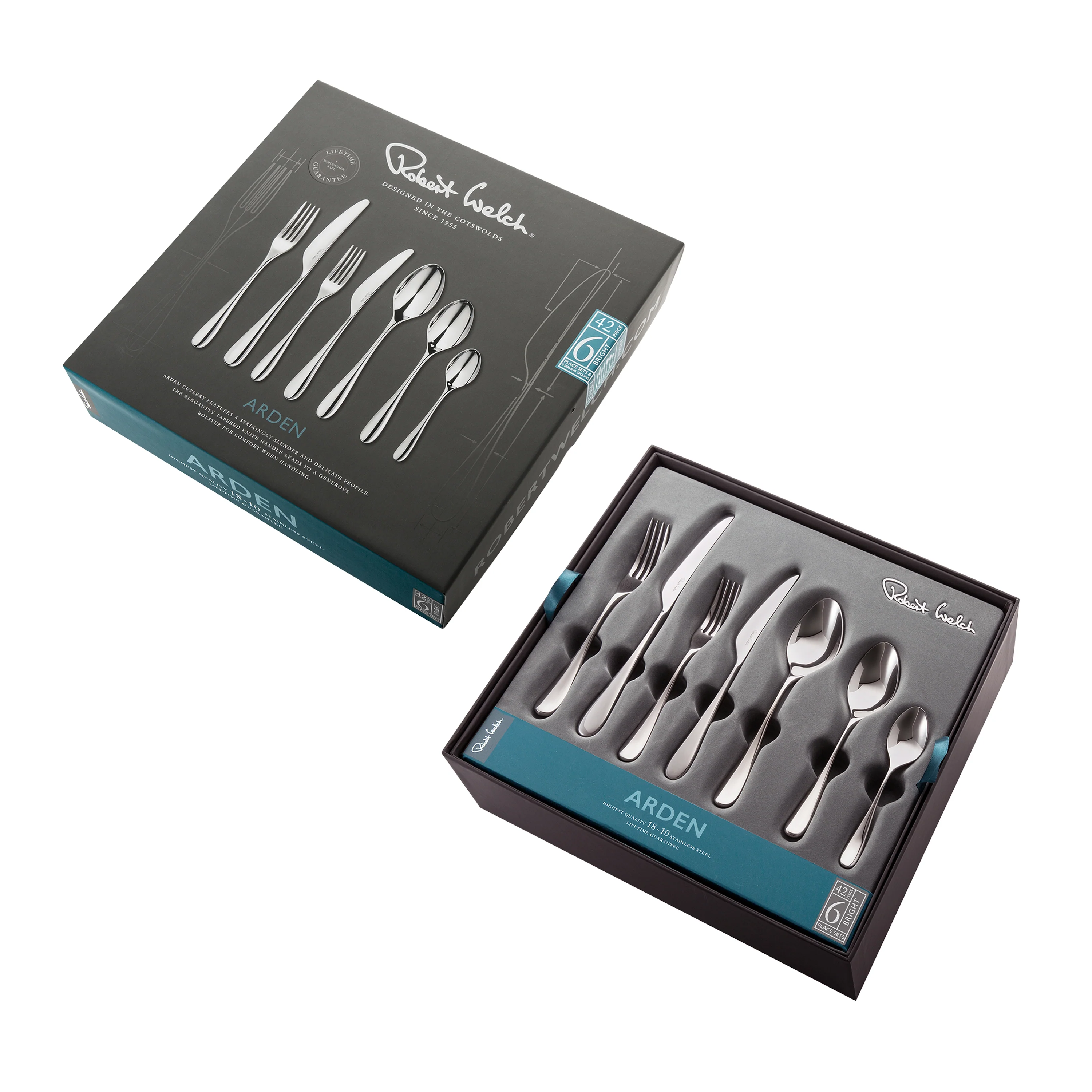 Arden Bright Cutlery Set, 42 Piece for 6 People - Image 3