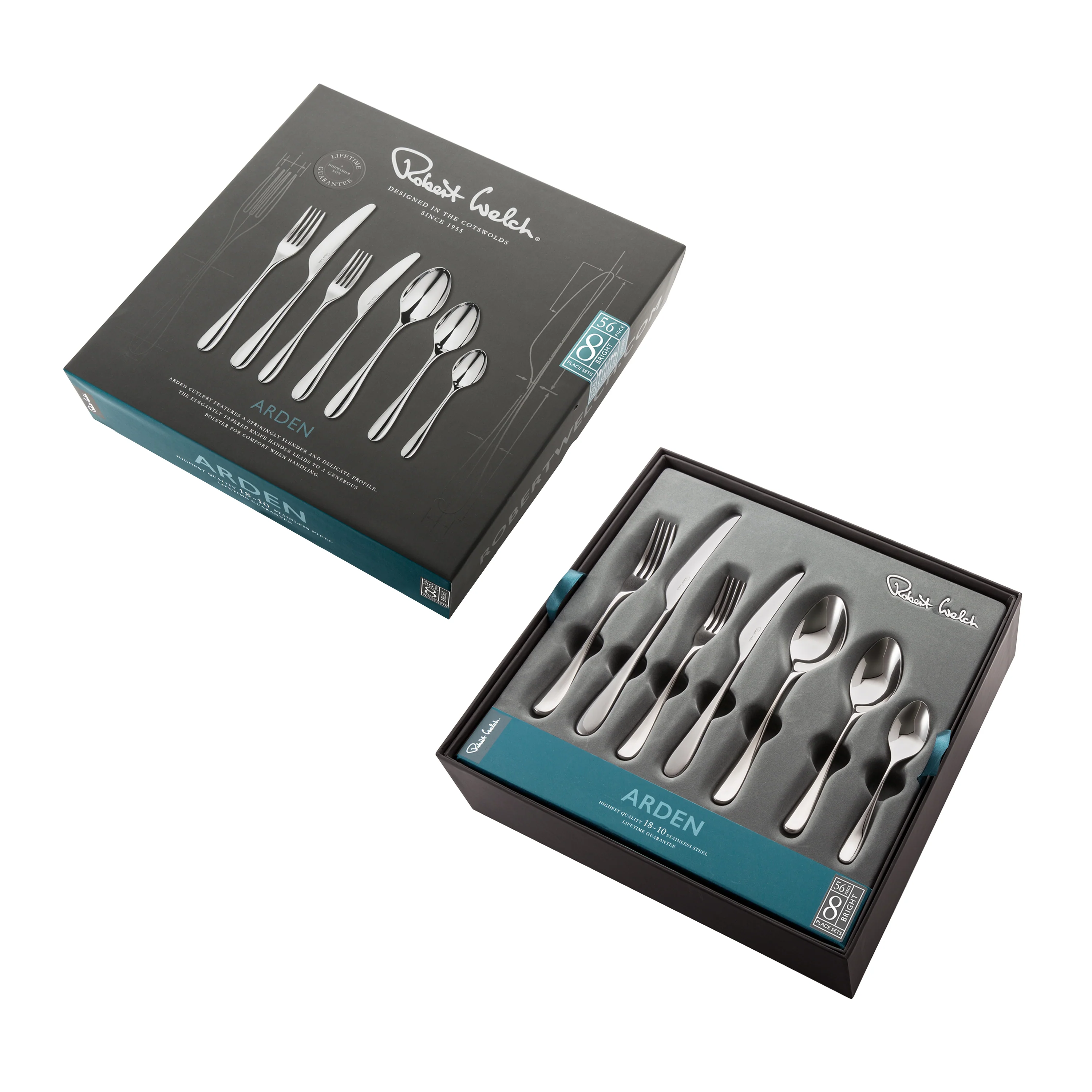 Arden Bright Cutlery Set, 56 Piece for 8 People - Image 3