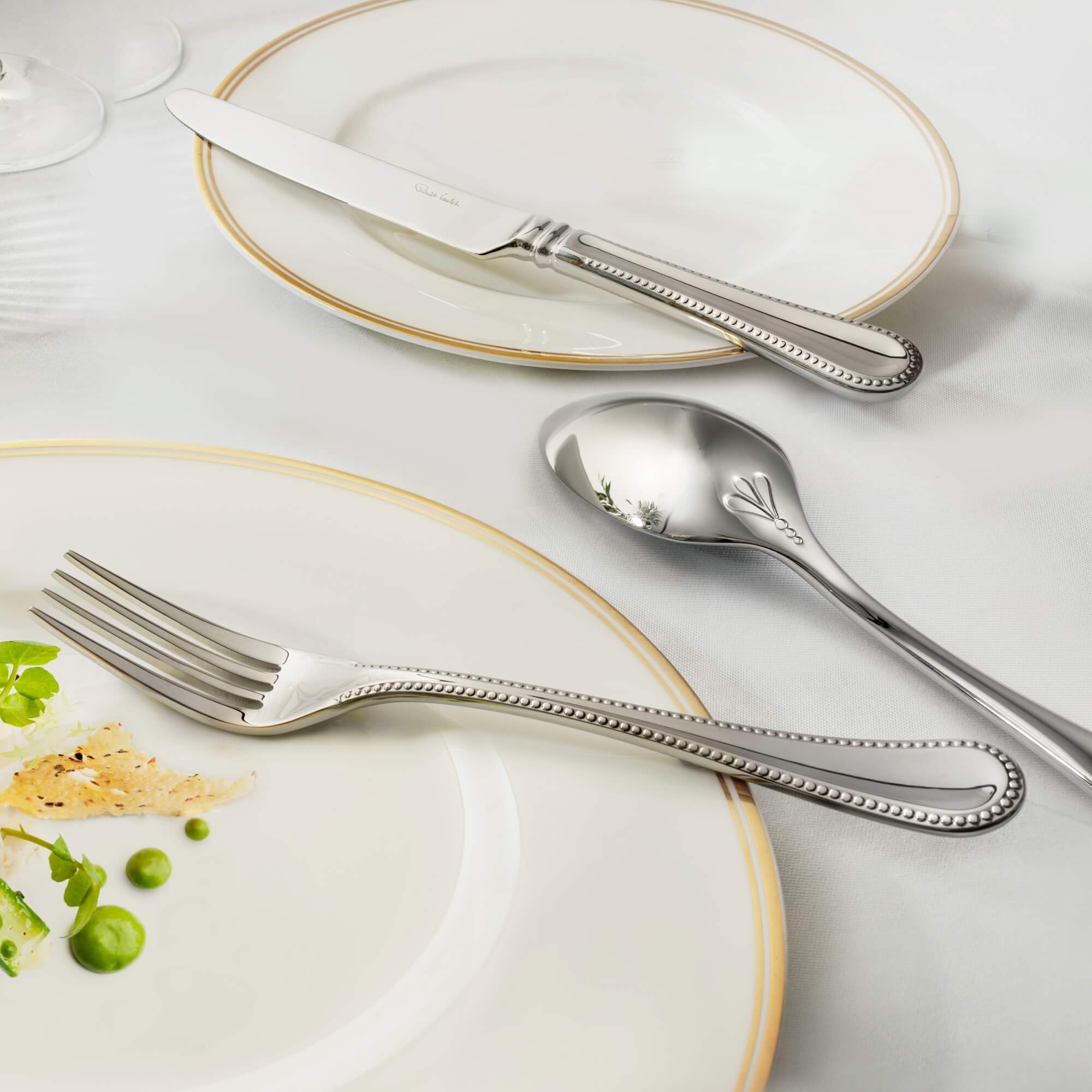 Armscote Bead Bright Table Fork - Image 4