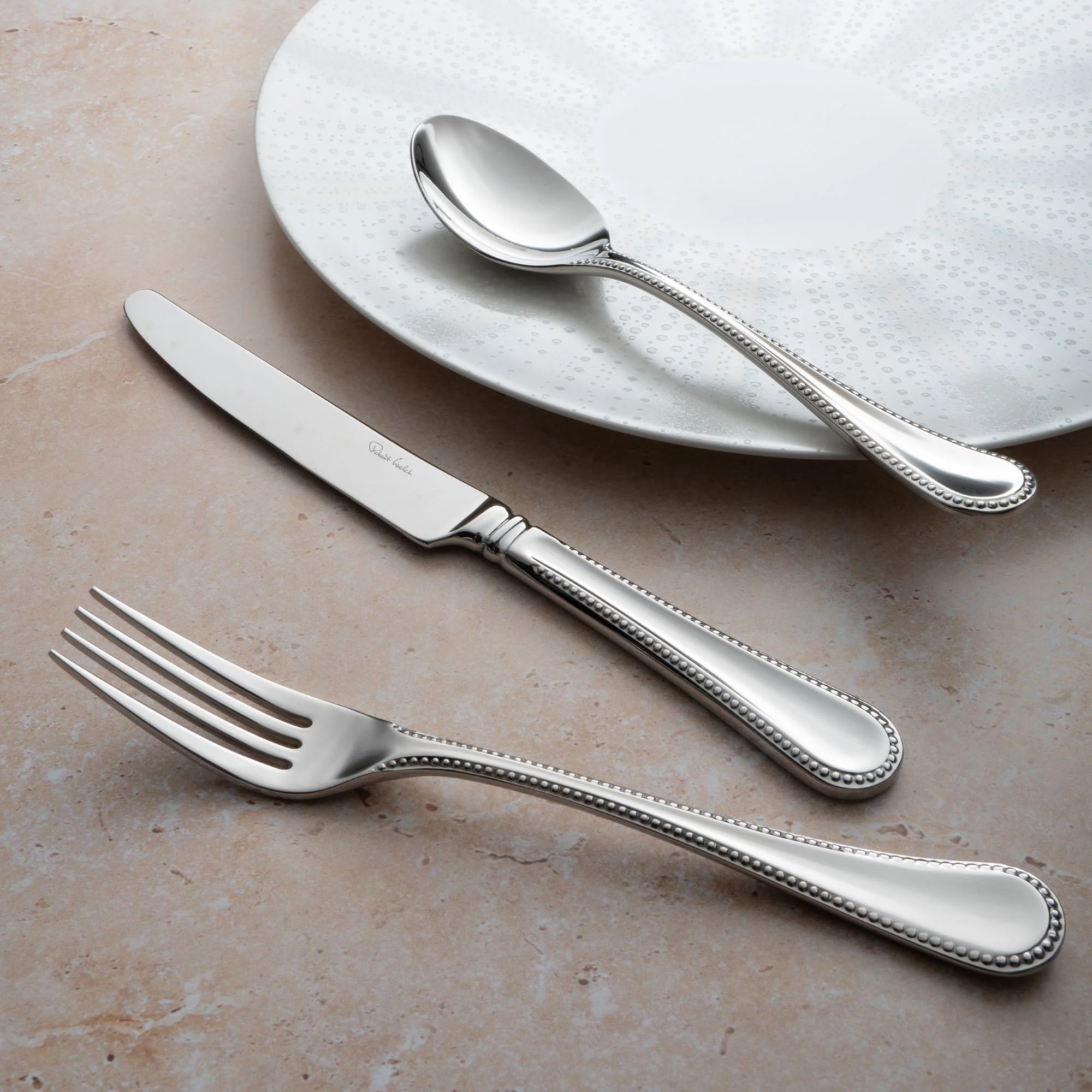 Armscote Bead Bright Steak Knife, Set of 4 - Image 2