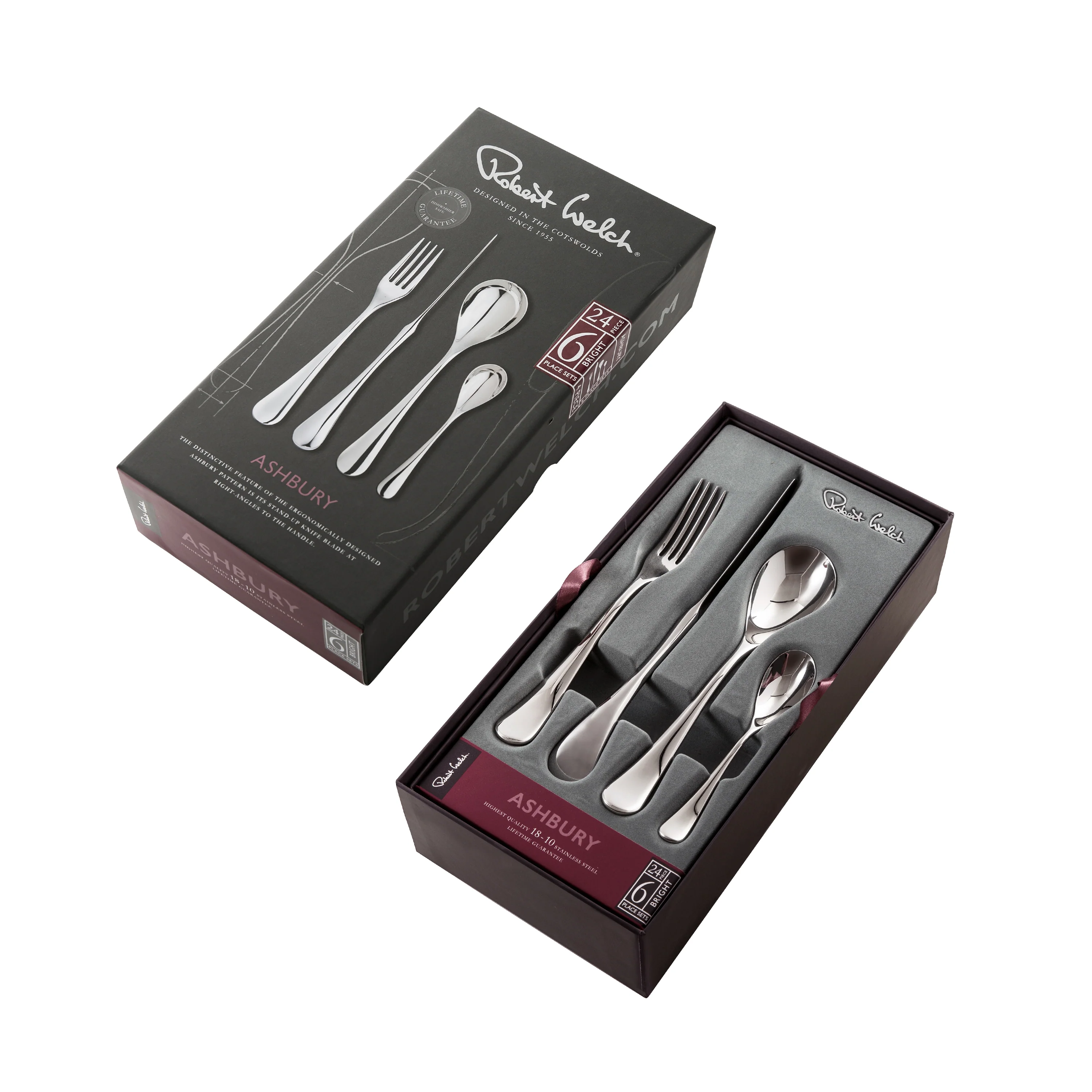 Ashbury Bright Cutlery Set, 24 Piece for 6 People - Image 3
