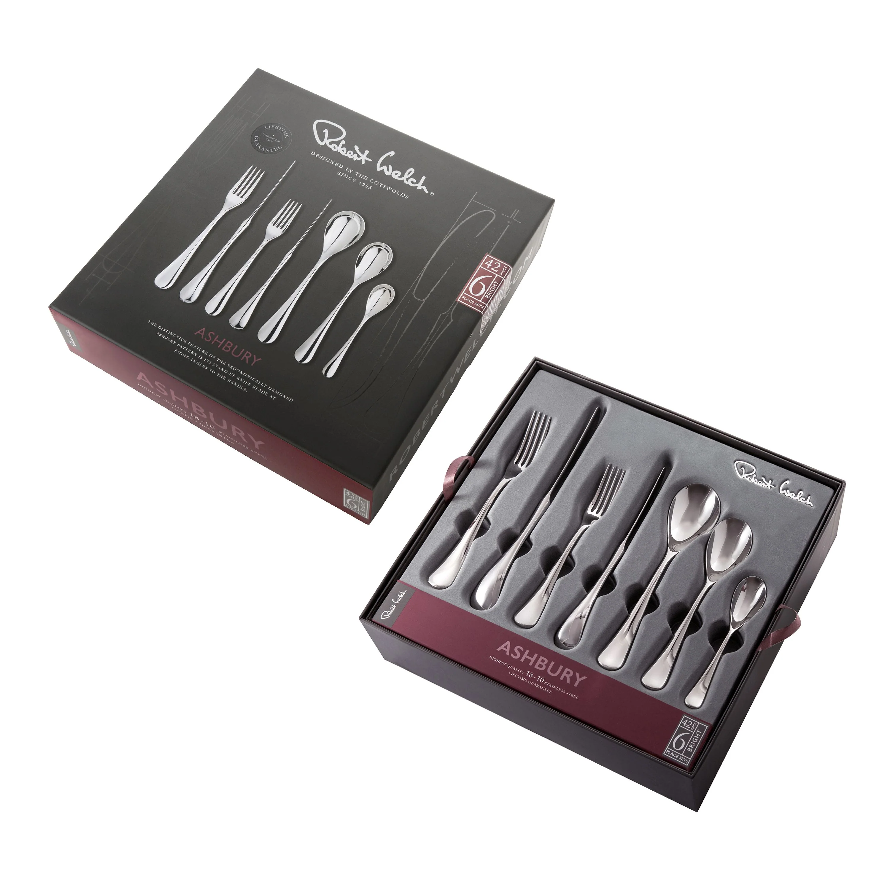 Ashbury Bright Cutlery Set, 42 Piece for 6 People - Image 3