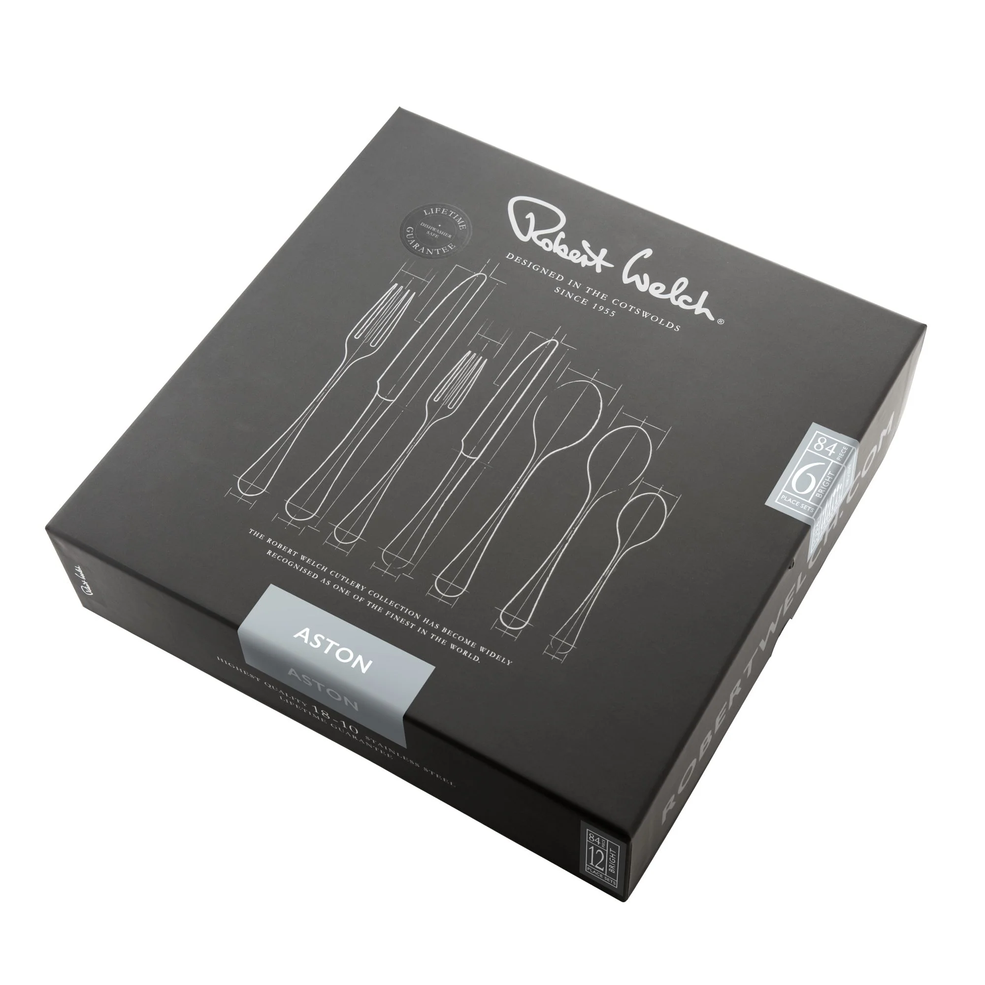 Aston Bright Cutlery Set, 84 Piece for 12 People - Image 3