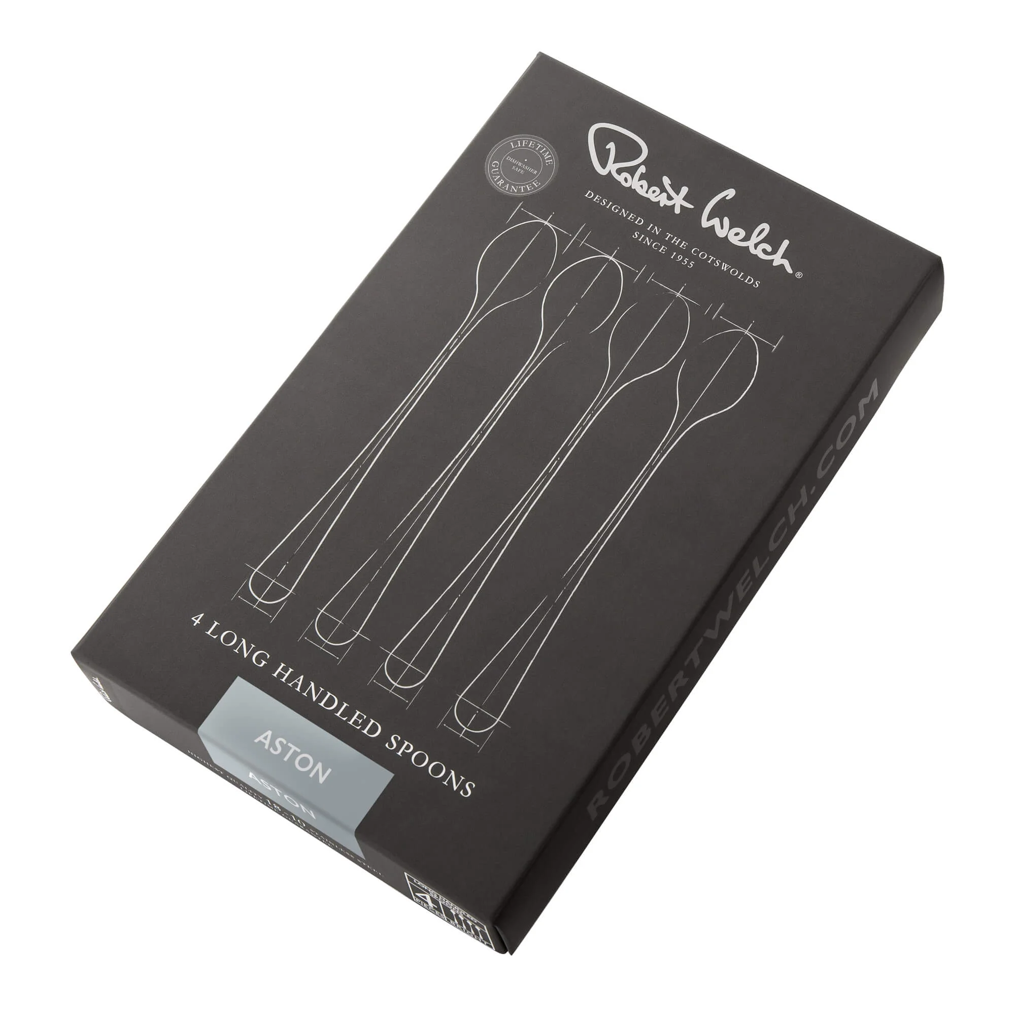 Aston Bright Long Handled Spoon, Set of 4 - Image 3