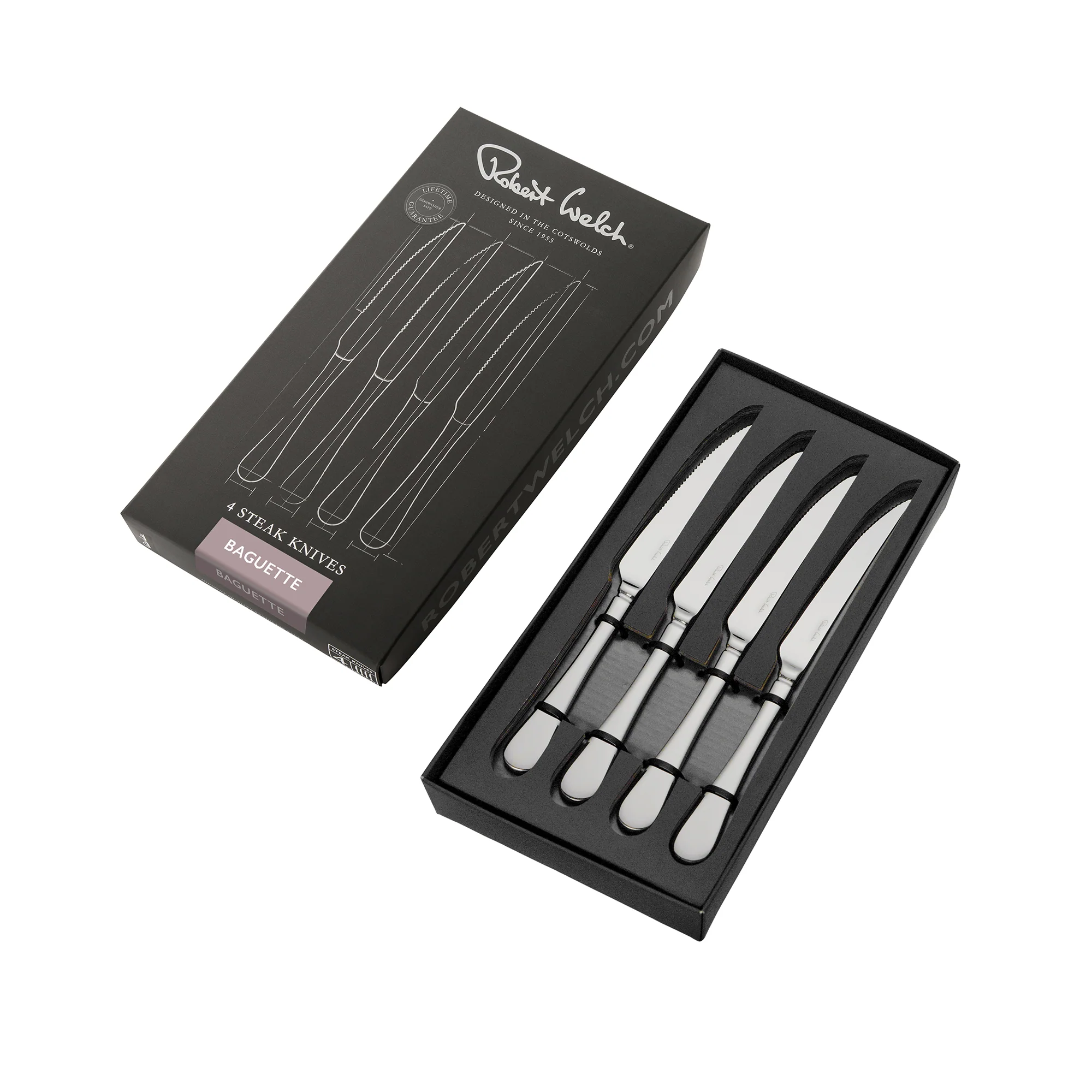 Baguette Bright Steak Knife, Set of 4 - Image 3