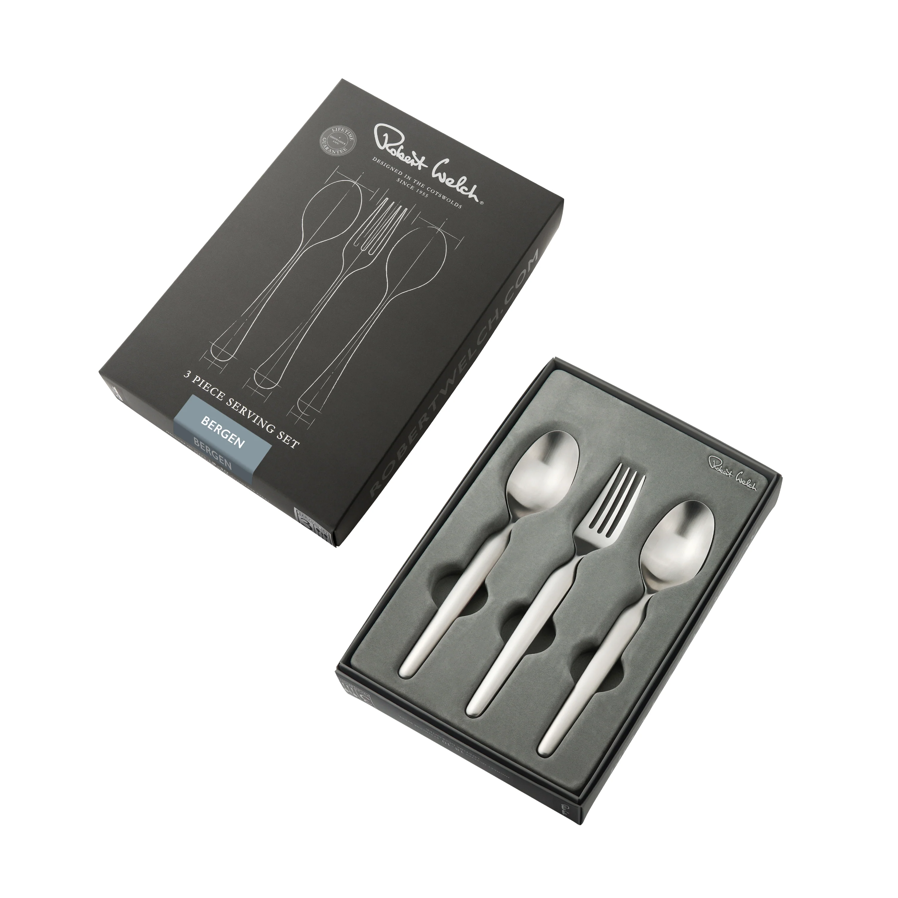 Bergen Satin Serving Set, 3 Piece - Image 2