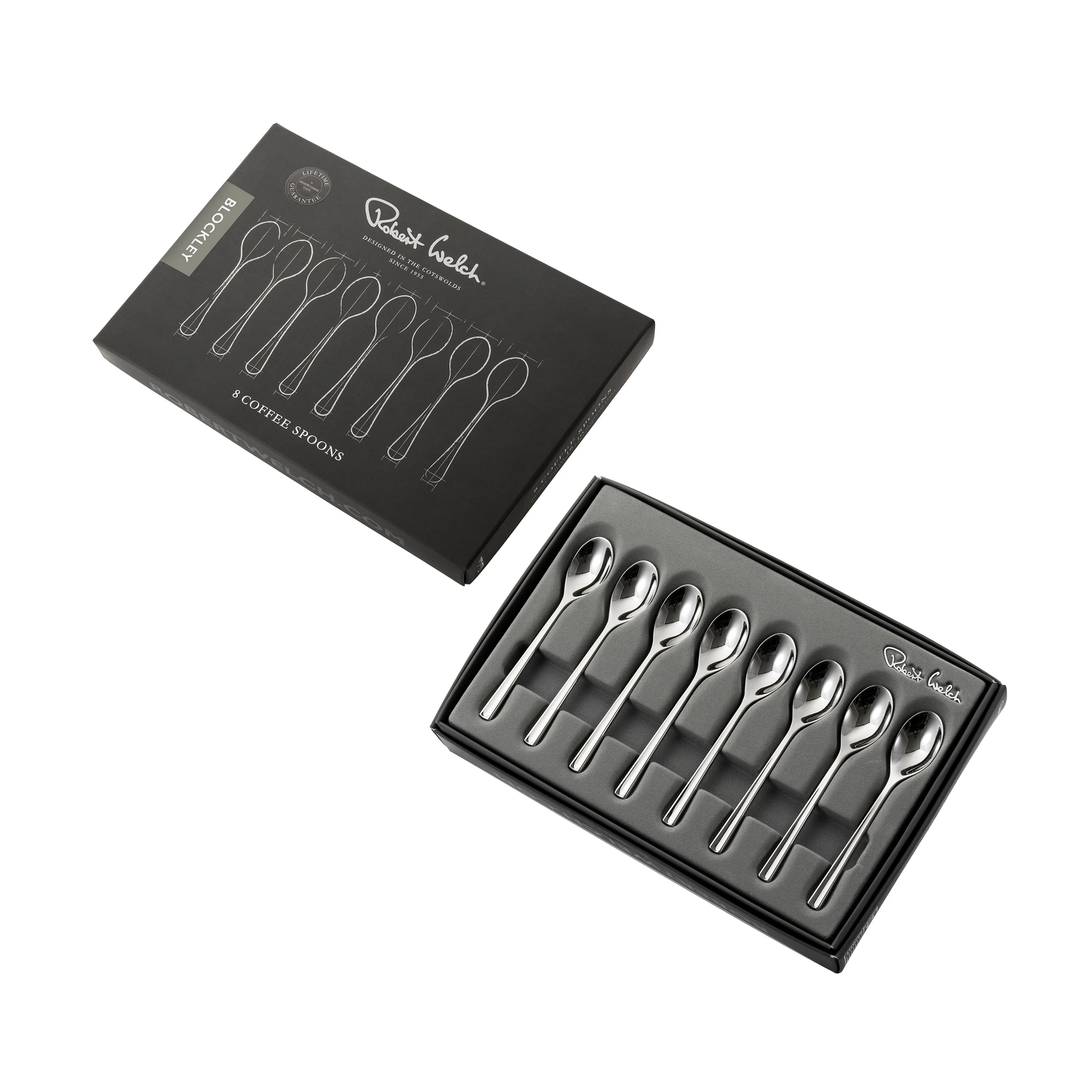 Blockley Bright Coffee / Espresso Spoon, Set of 8 - Image 3