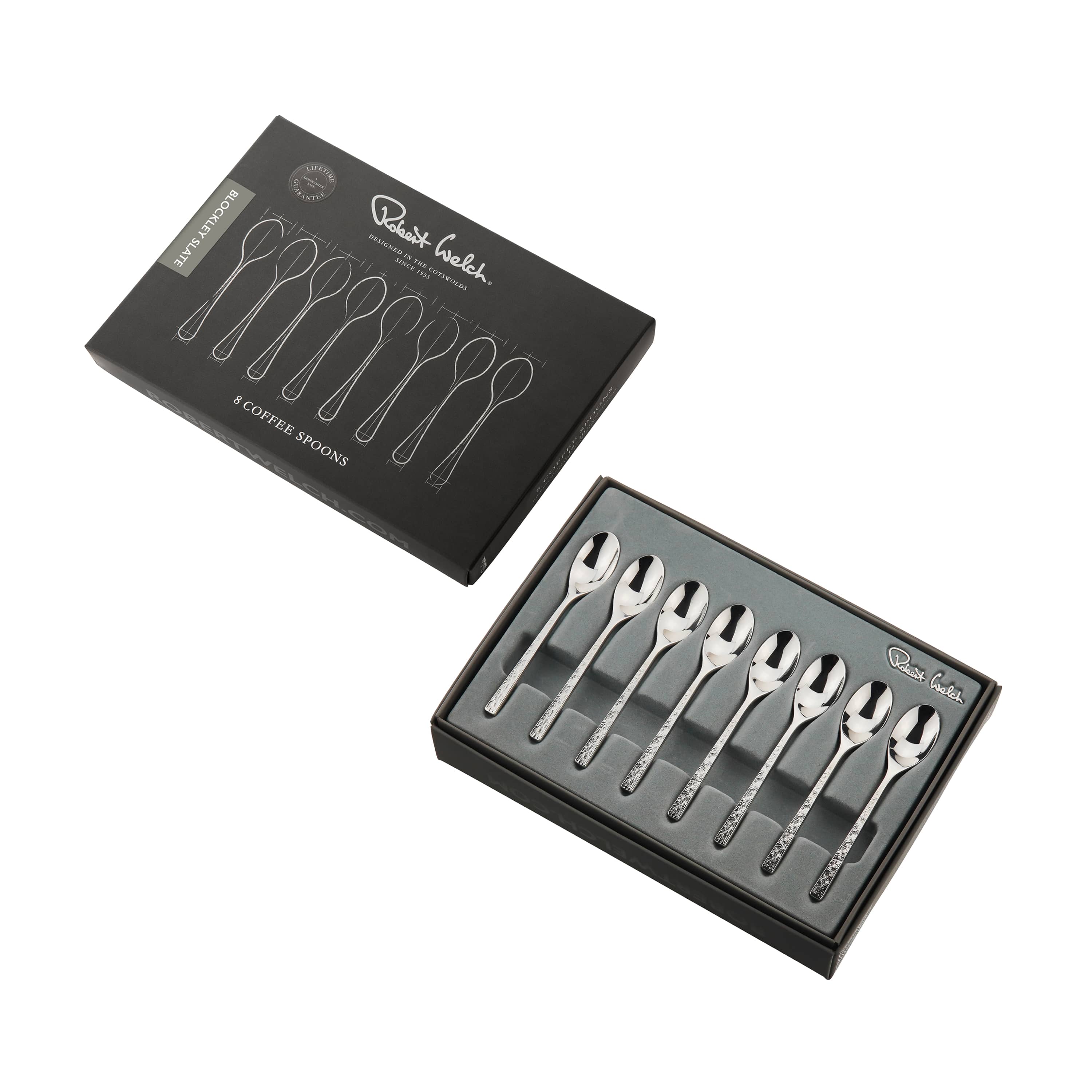 Blockley Slate Bright Coffee / Espresso Spoon, Set of 8 - Image 3