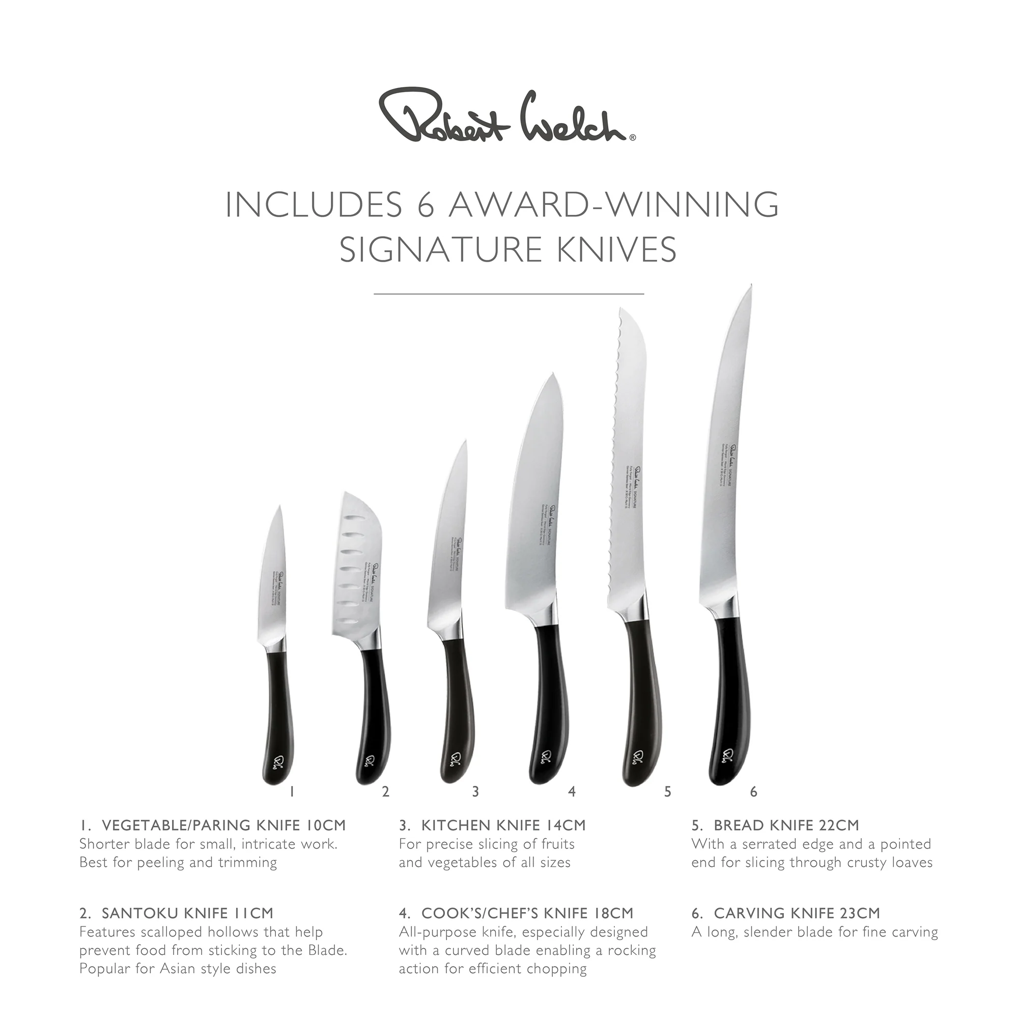 Signature Book Oak Knife Block Set with Knife Sharpener - Image 3