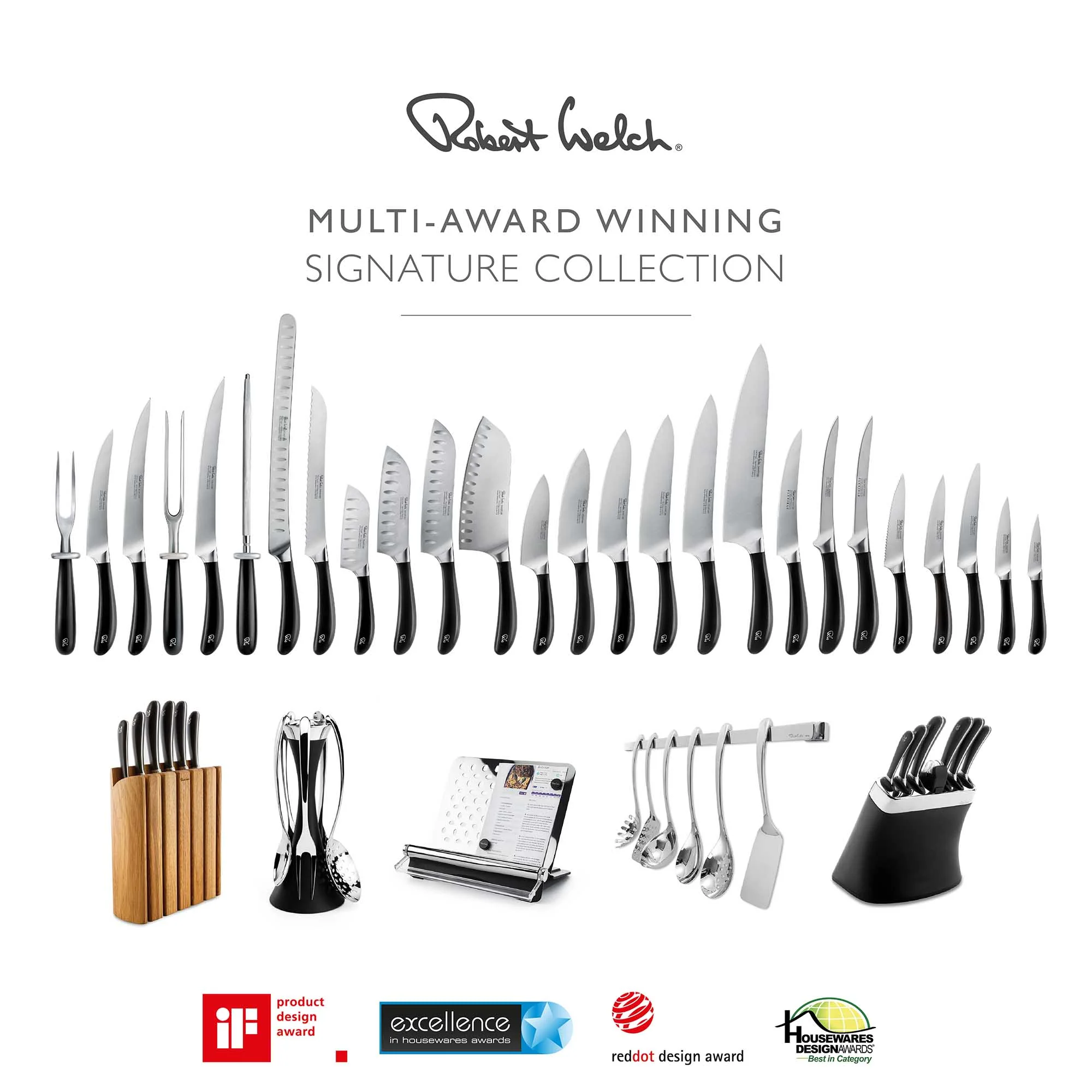 Signature Book Oak Knife Block Set with Knife Sharpener - Image 6