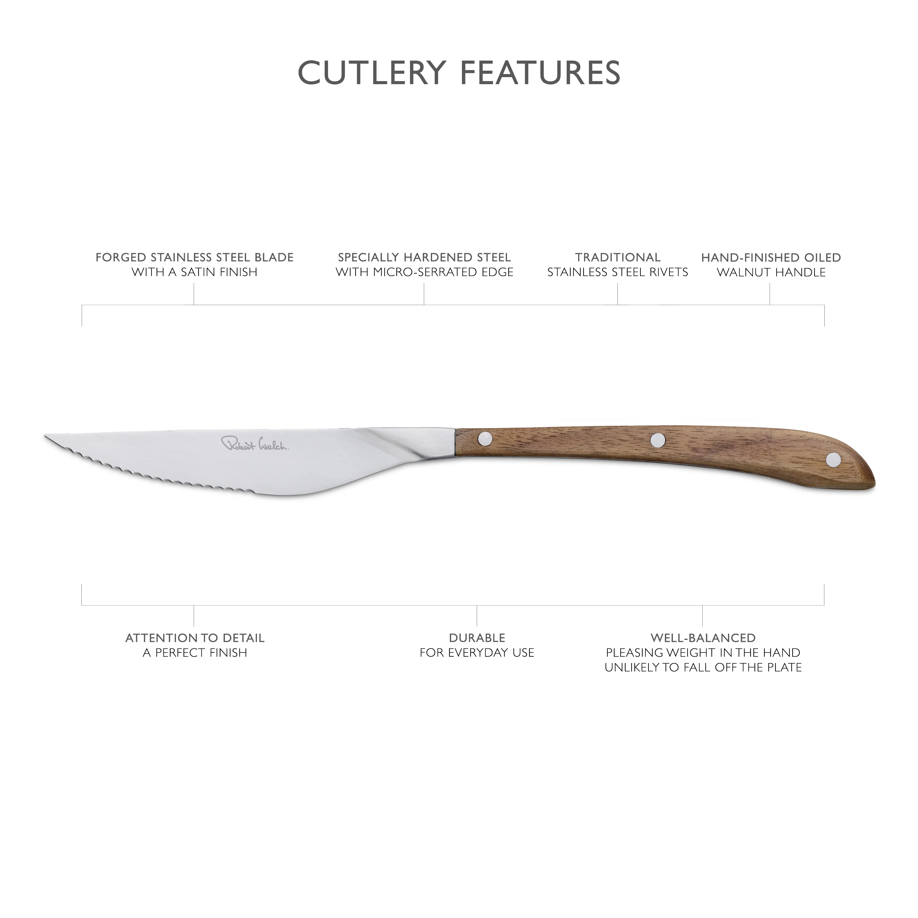 Contour Walnut Steak Knife, Set of 4 - Image 4