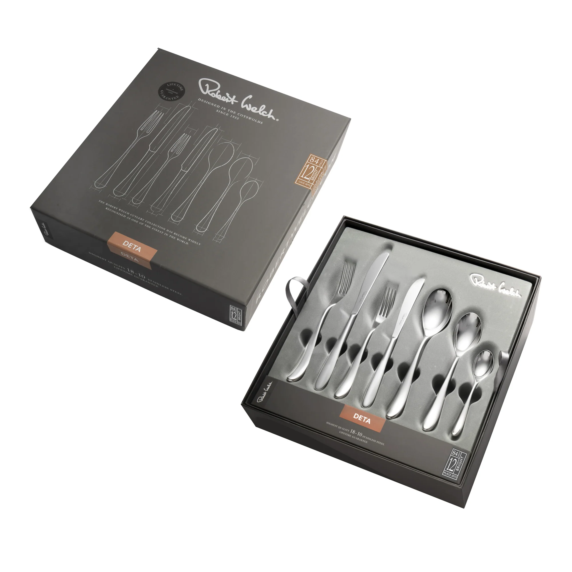 Deta Bright Cutlery Set, 84 Piece for 12 People - Image 3