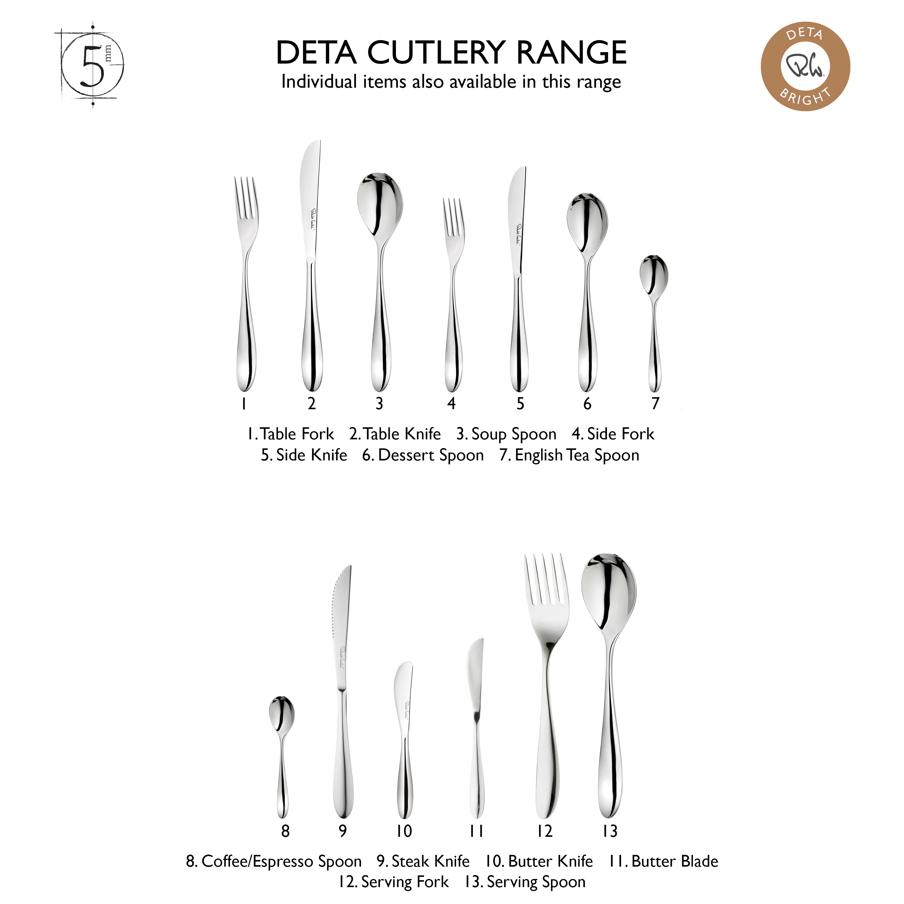 Deta Bright Serving Set, 3 Piece - Image 5