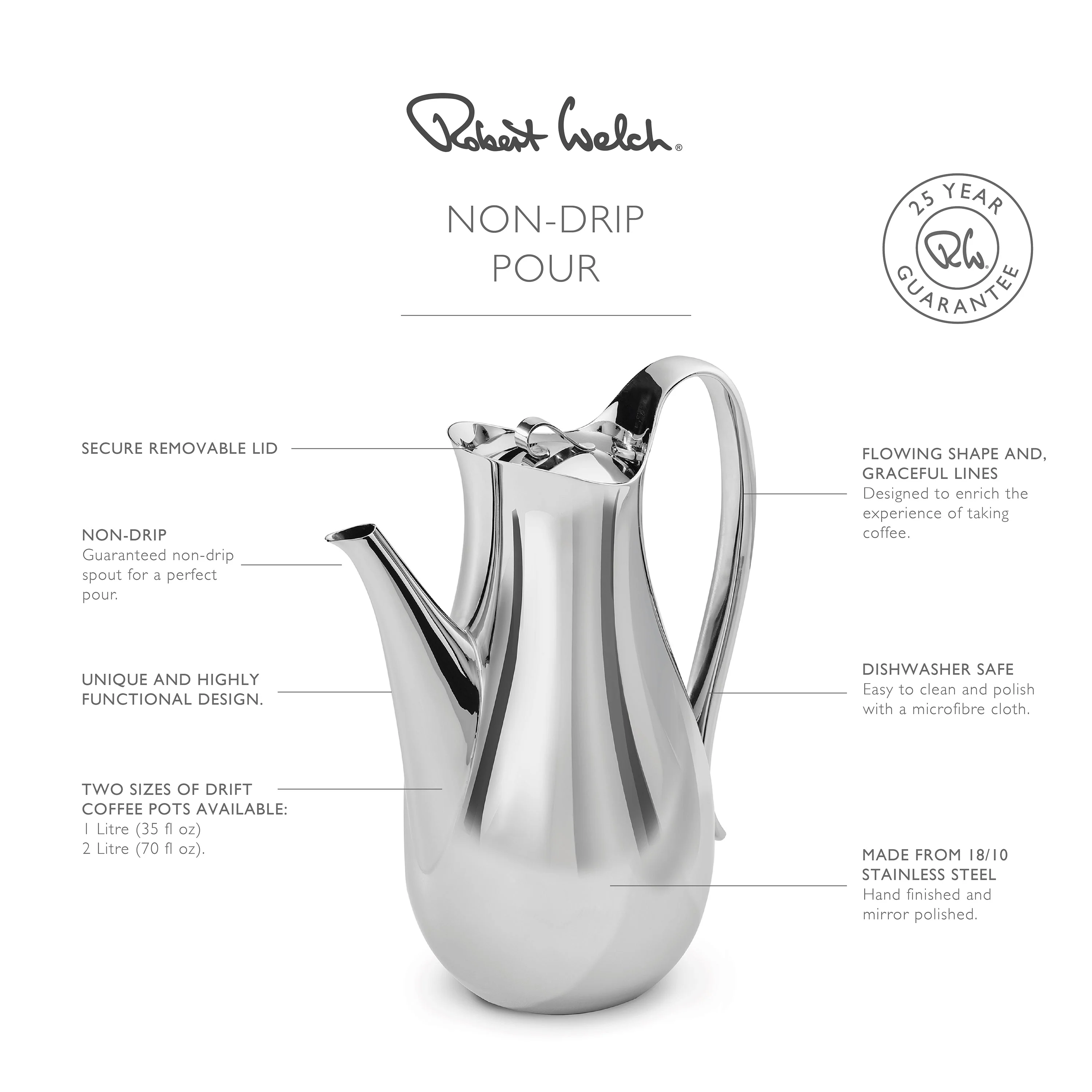 Drift Coffee Set, Large With Tray - Image 3