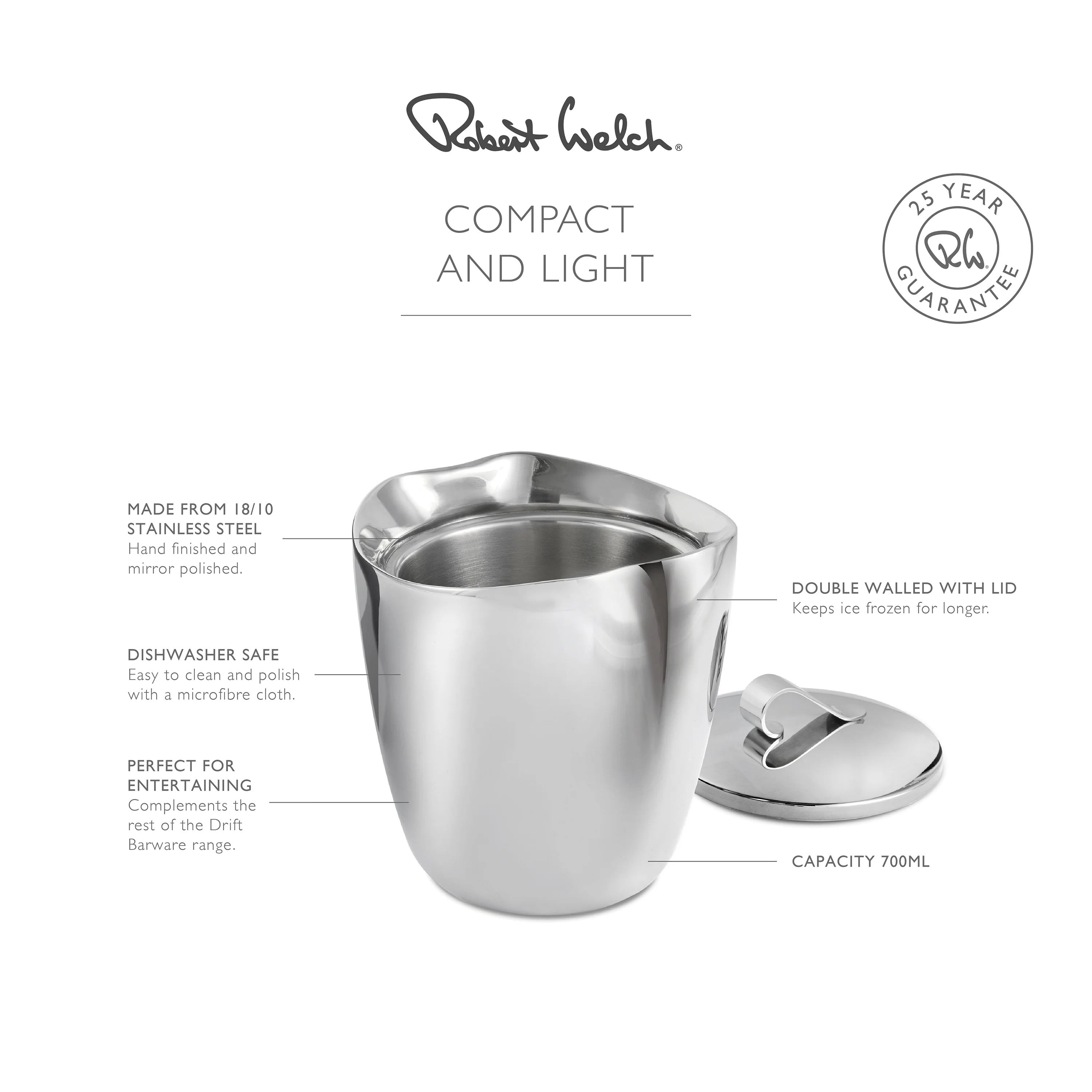 Drift Double Walled Ice Bucket - Image 3