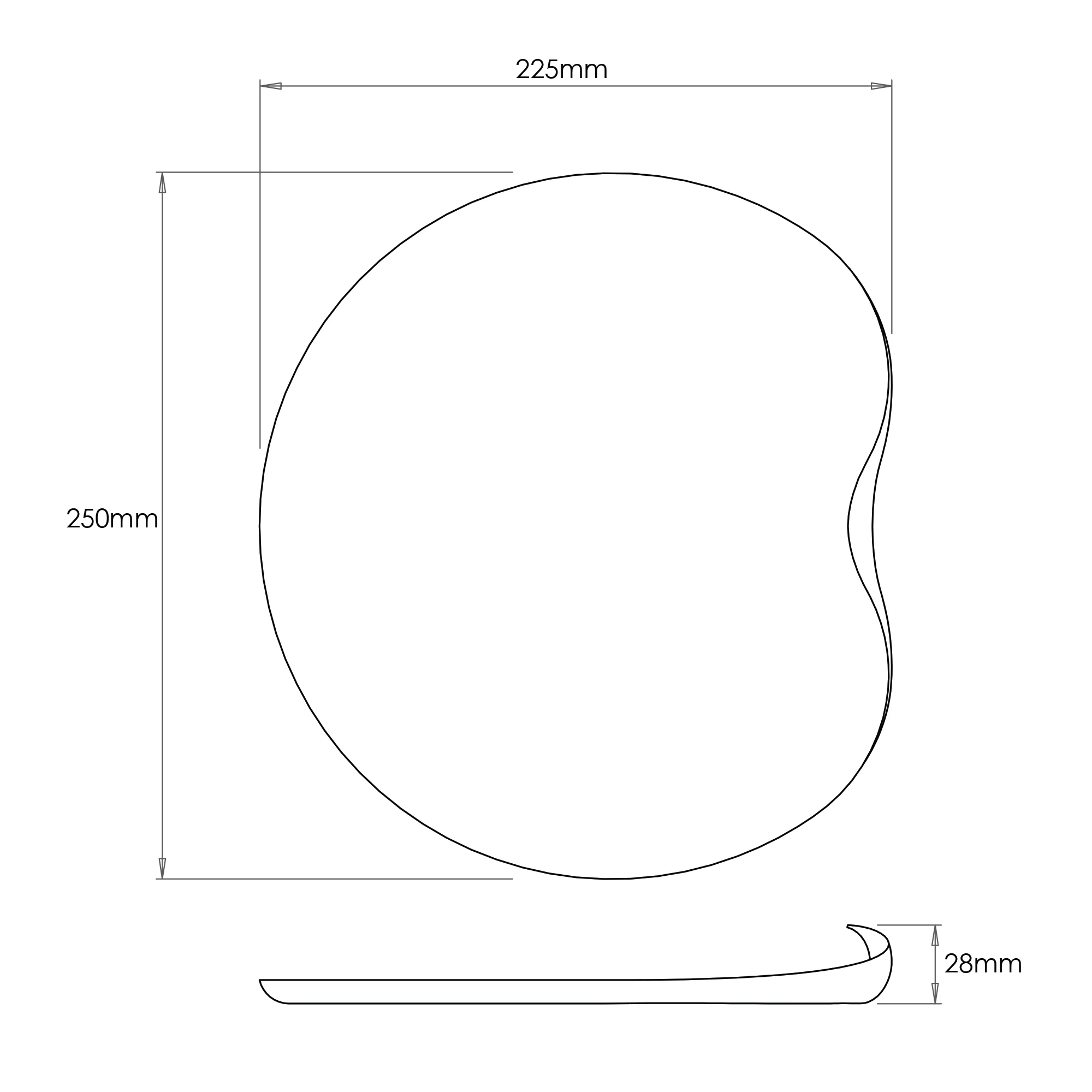 Drift Serving Tray, 25cm - Image 5