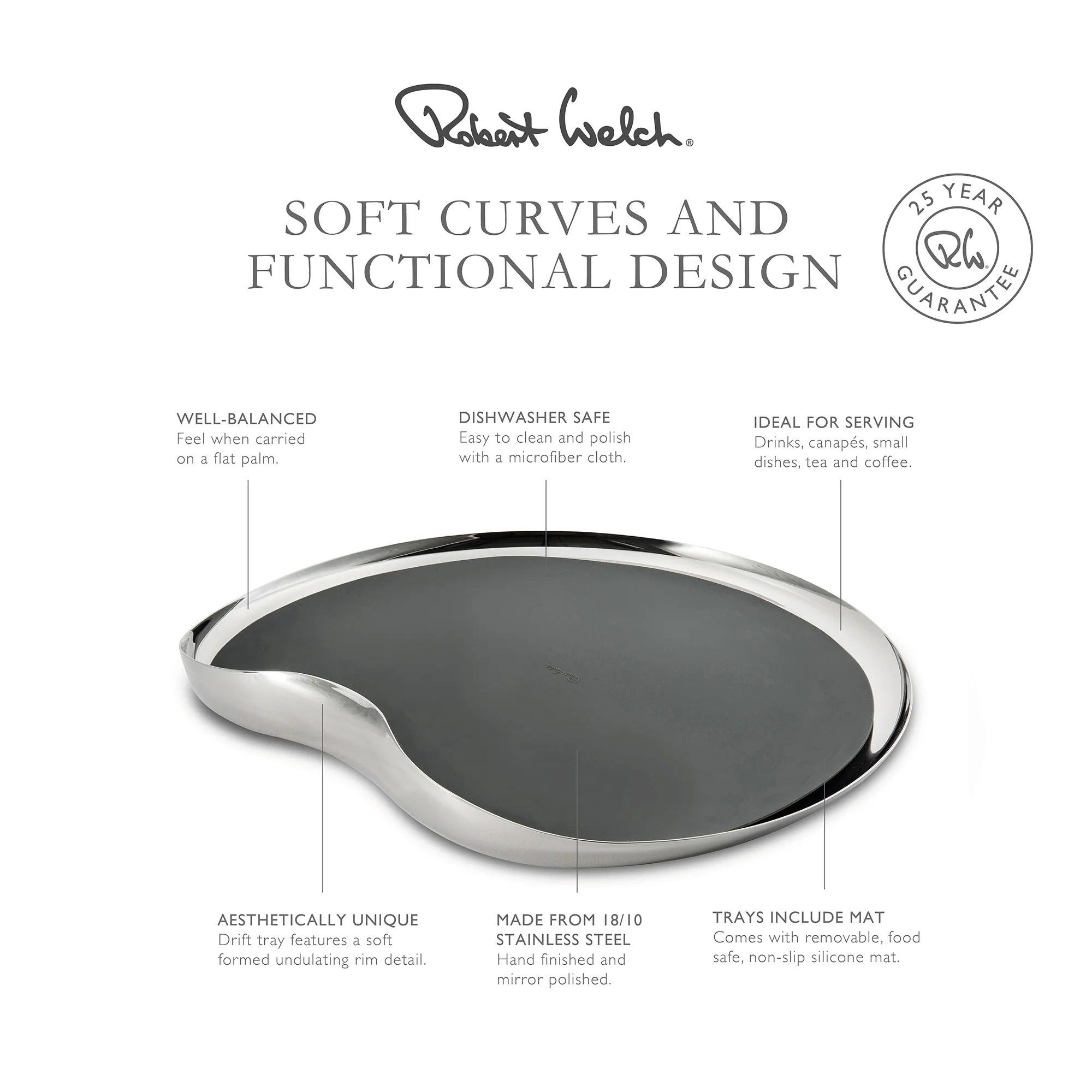 Drift Serving Tray, 36cm - Image 3