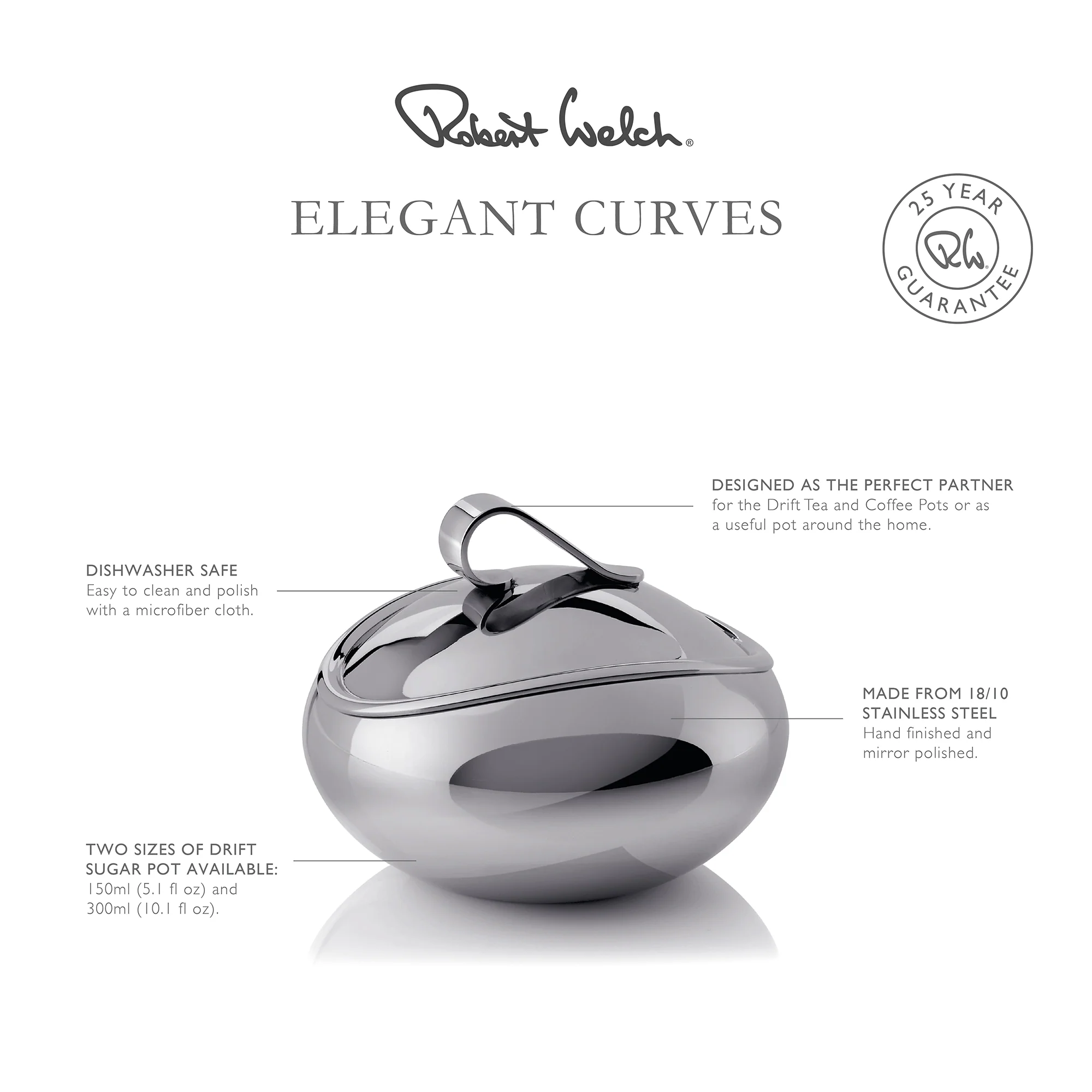 Drift Sugar Pot 150ml (with lid) - Image 3