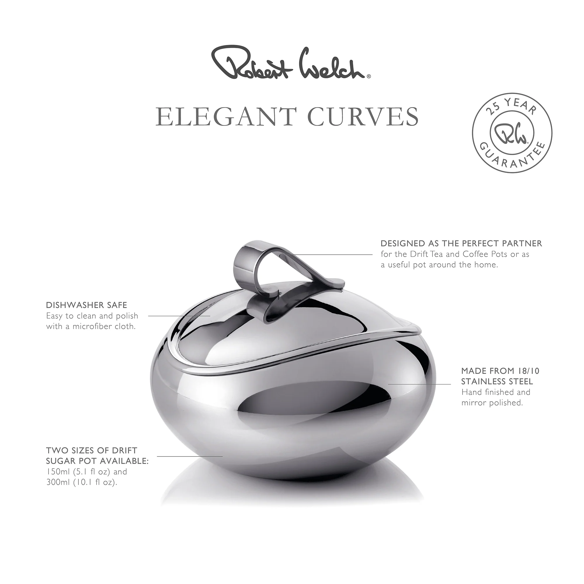 Drift Sugar Pot 300ml (with lid) - Image 3