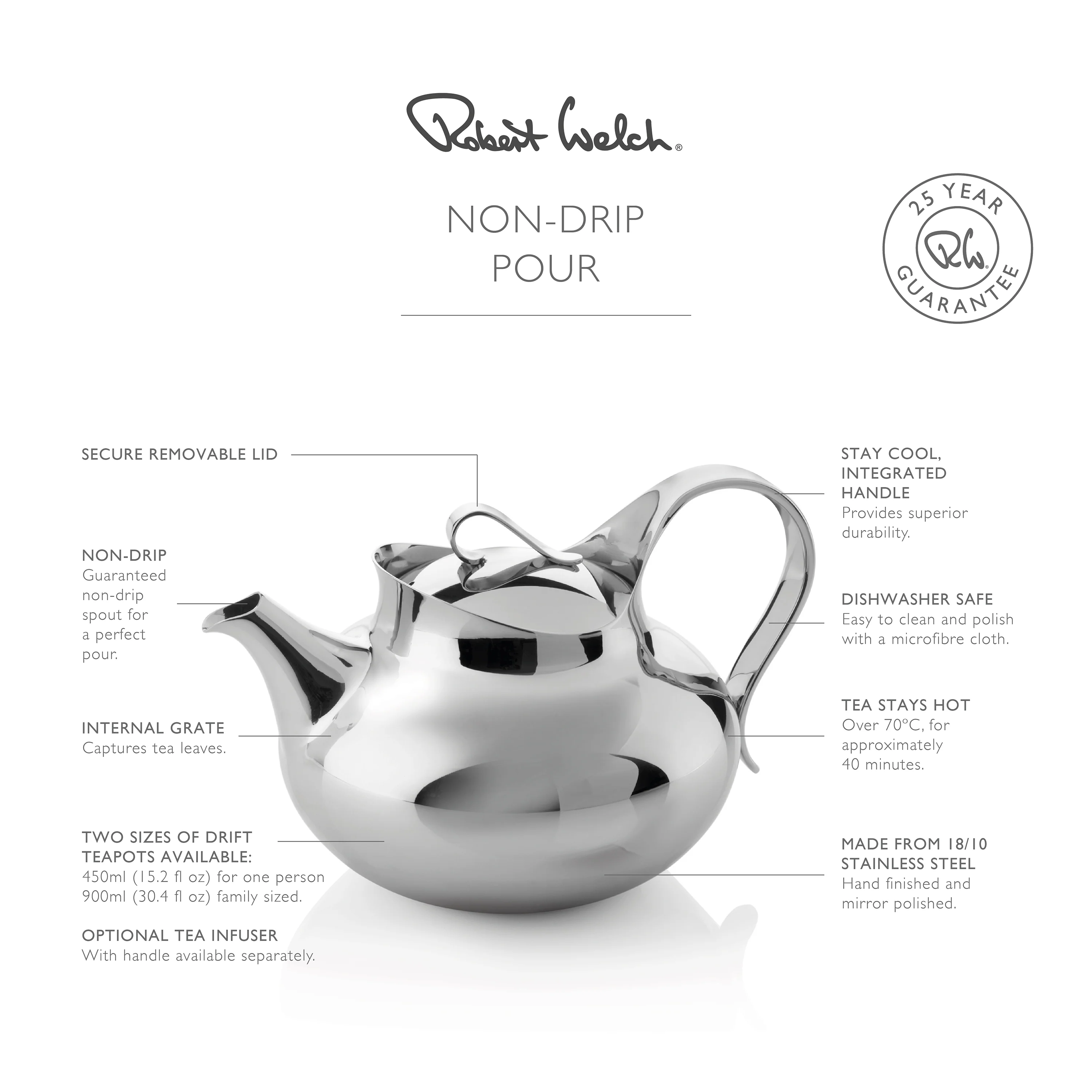 Drift Teapot, 450 ml - Image 3