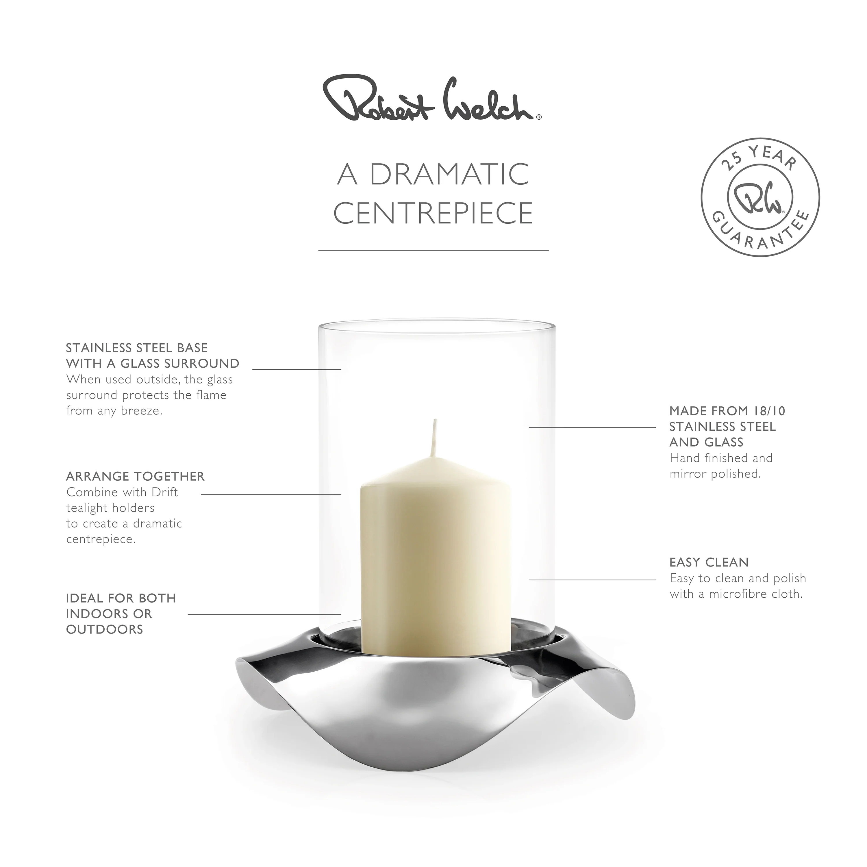 Drift Hurricane Lamp, Set of 2 - Image 3