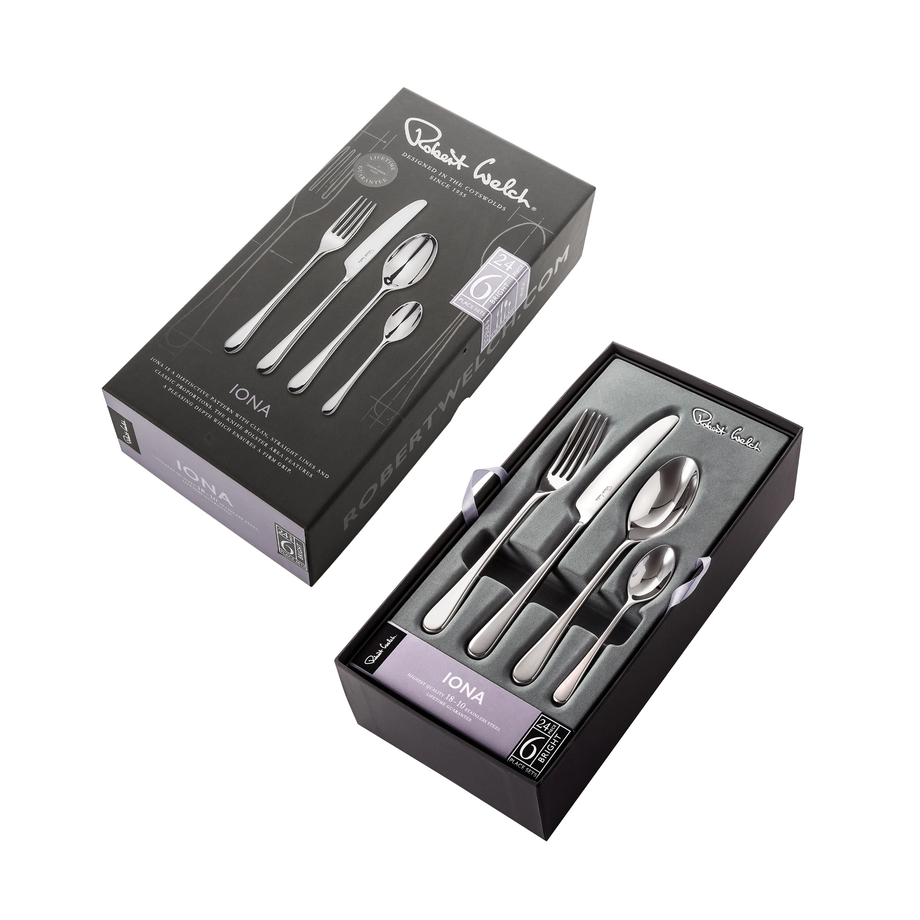 Iona Bright Cutlery Set, 24 Piece for 6 People - Image 3