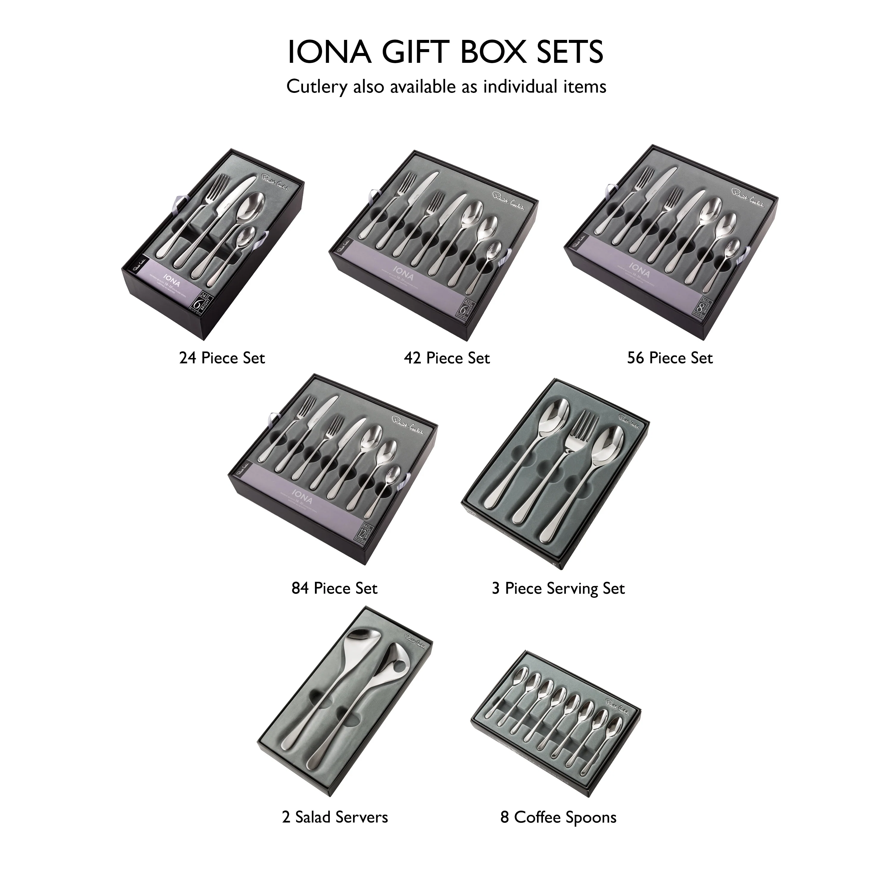 Iona Bright Cutlery Set, 56 Piece for 8 People - Image 6