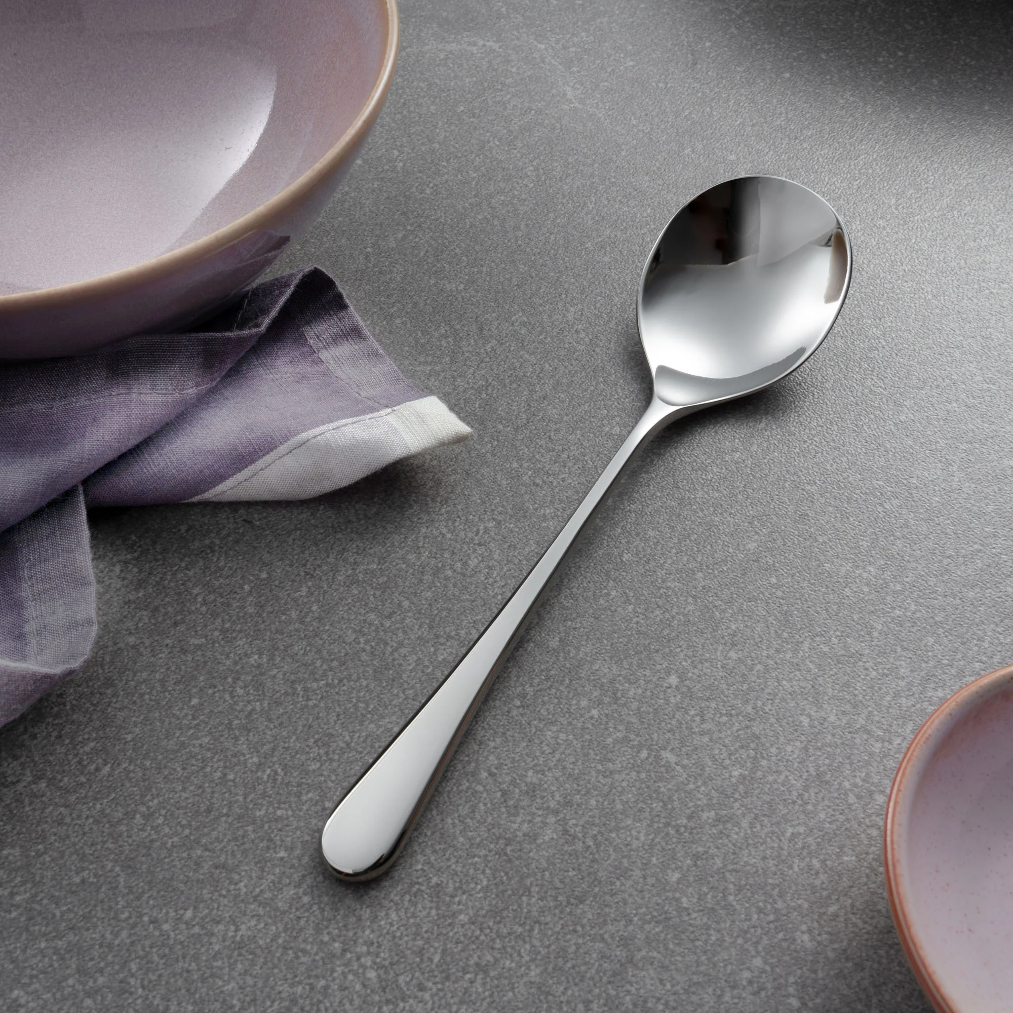 Iona Bright Round Bowl Soup Spoon - Image 2