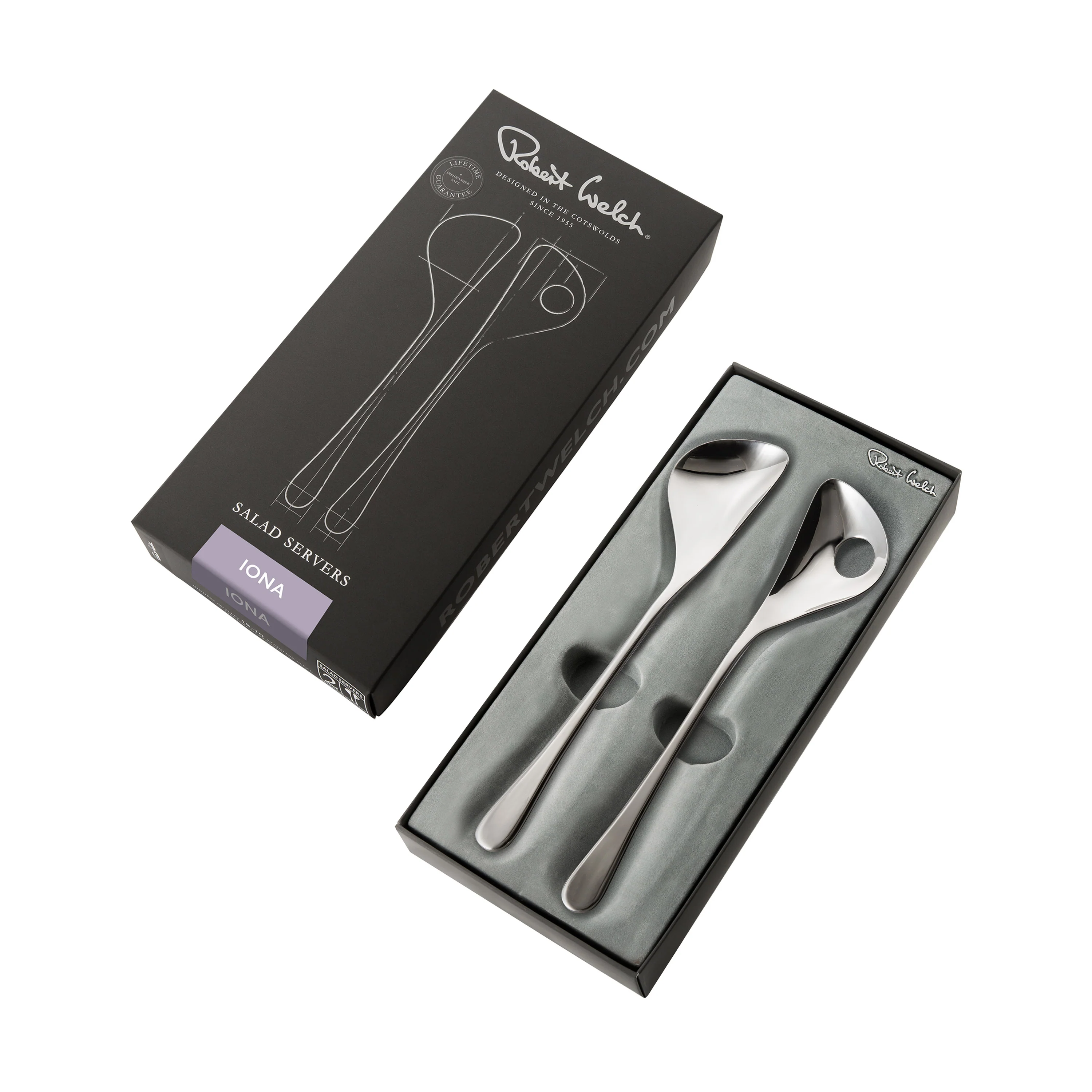 Iona Bright Salad Servers - Image 3