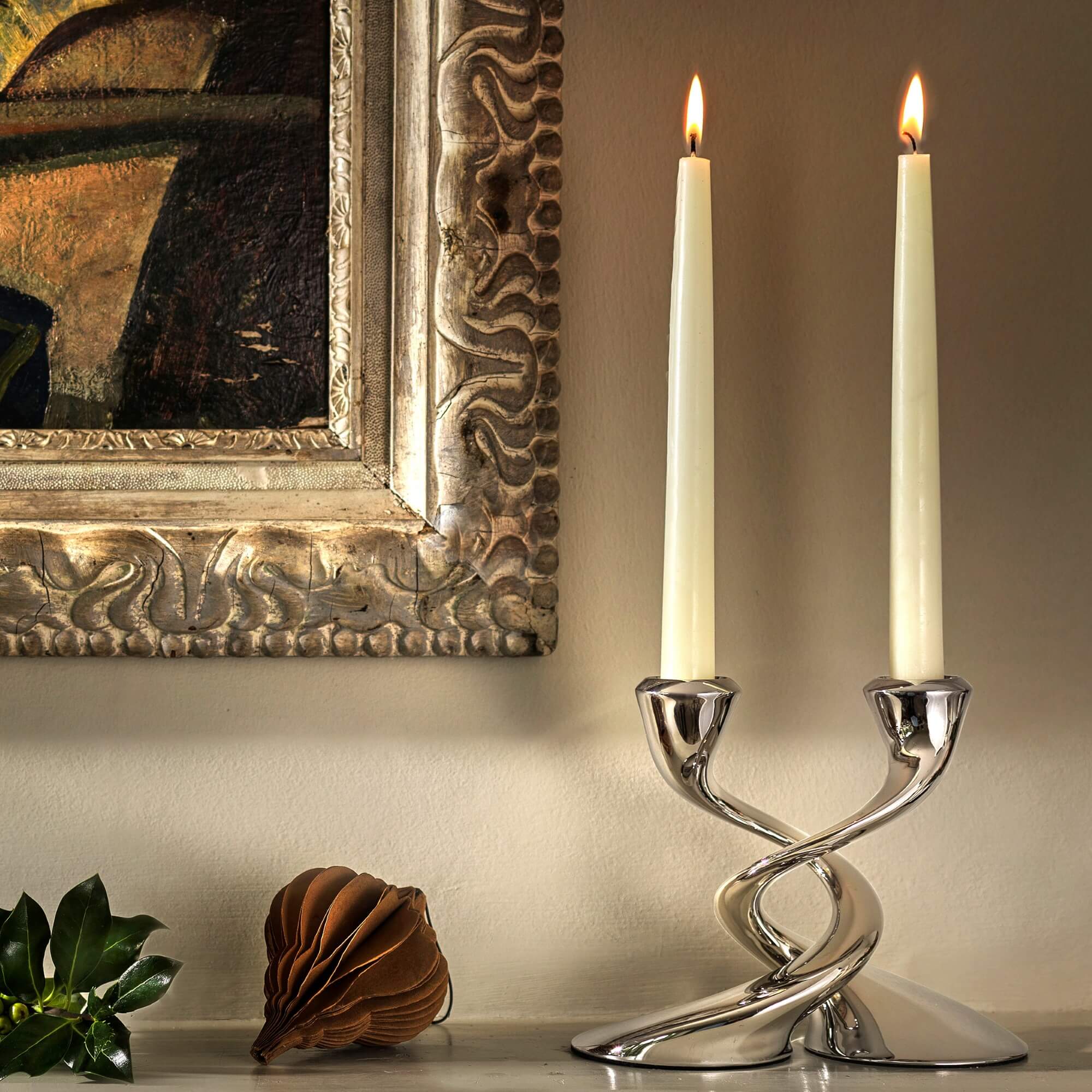 Ivory Venetian Candle 25cm - Image 2