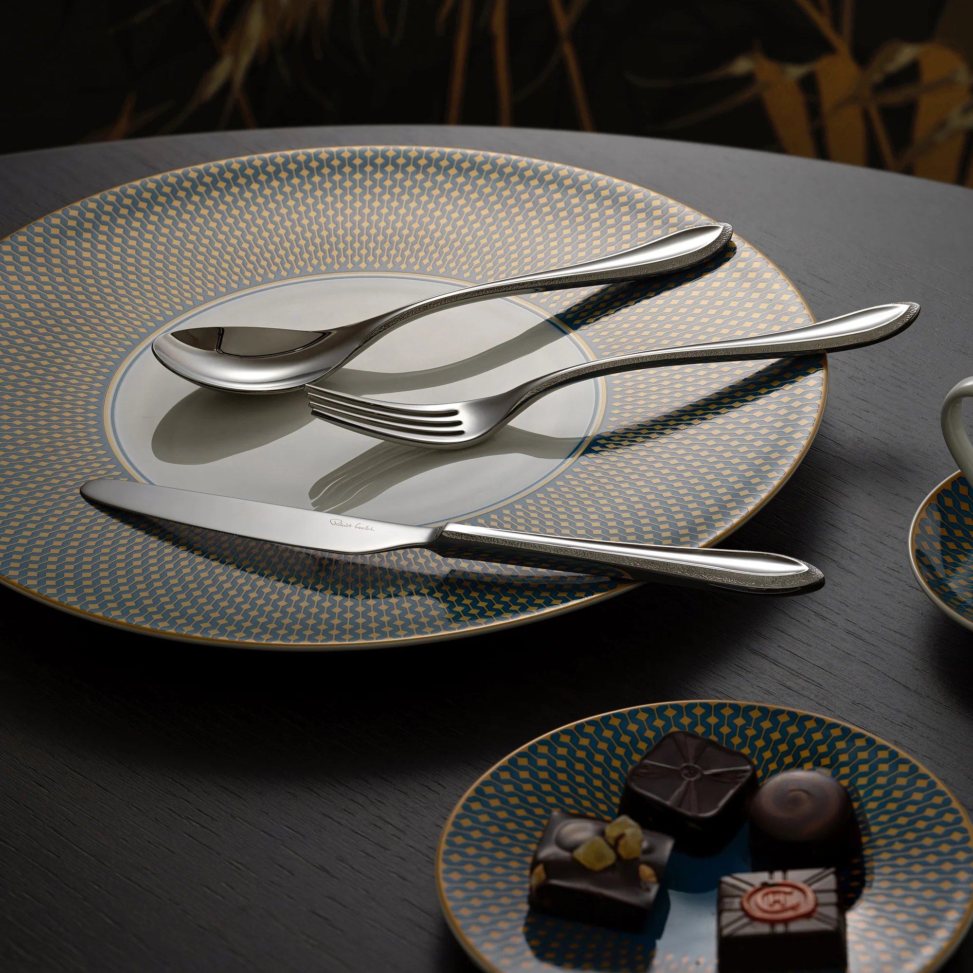 Kemble Texture Bright Cutlery Sample Set, 3 Piece - Image 4