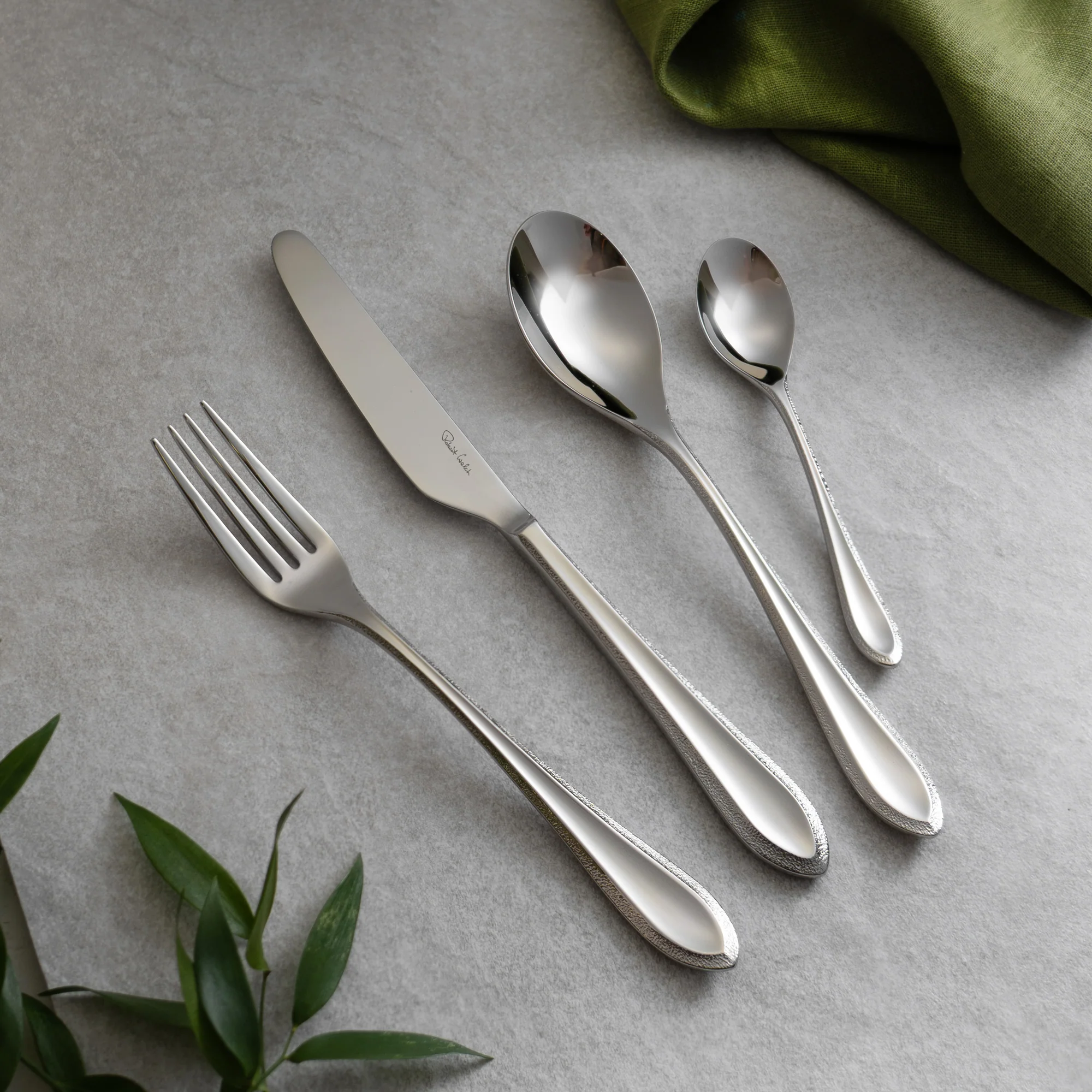 Kemble Texture Bright Cutlery Set, 24 Piece for 6 People - Image 2