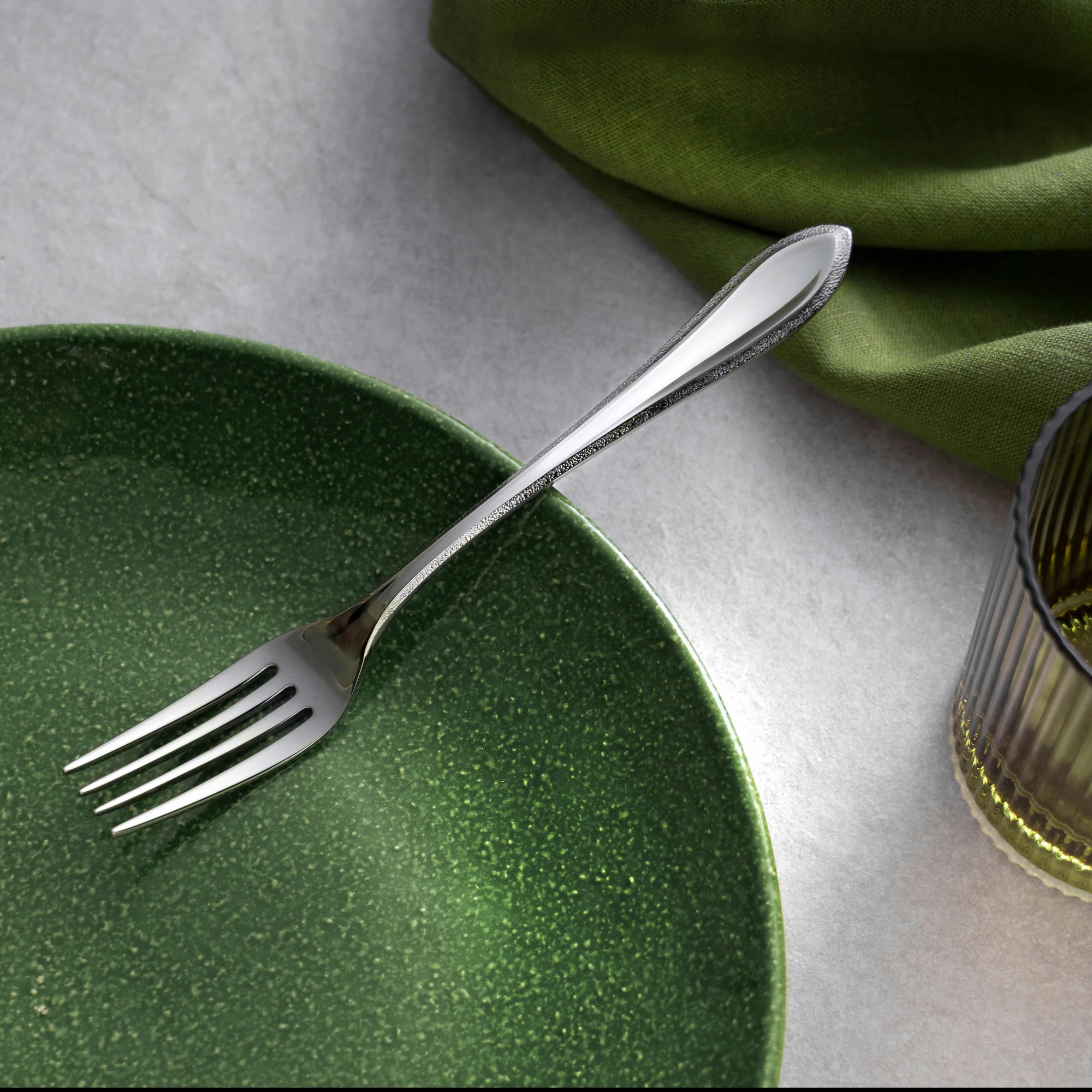 Kemble Texture Bright Table Fork - Image 2