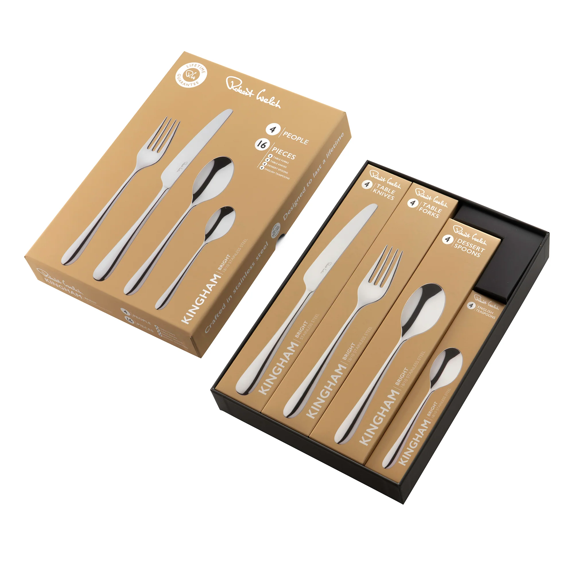 Kingham Bright Cutlery Set, 16 Piece for 4 People - Image 3