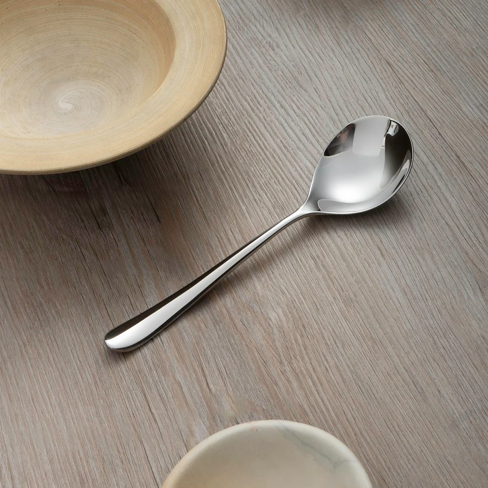 Kingham Bright Round Bowl Soup Spoon - Image 2