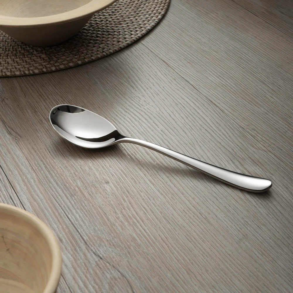 Kingham Bright Slotted Serving Spoon - Image 2
