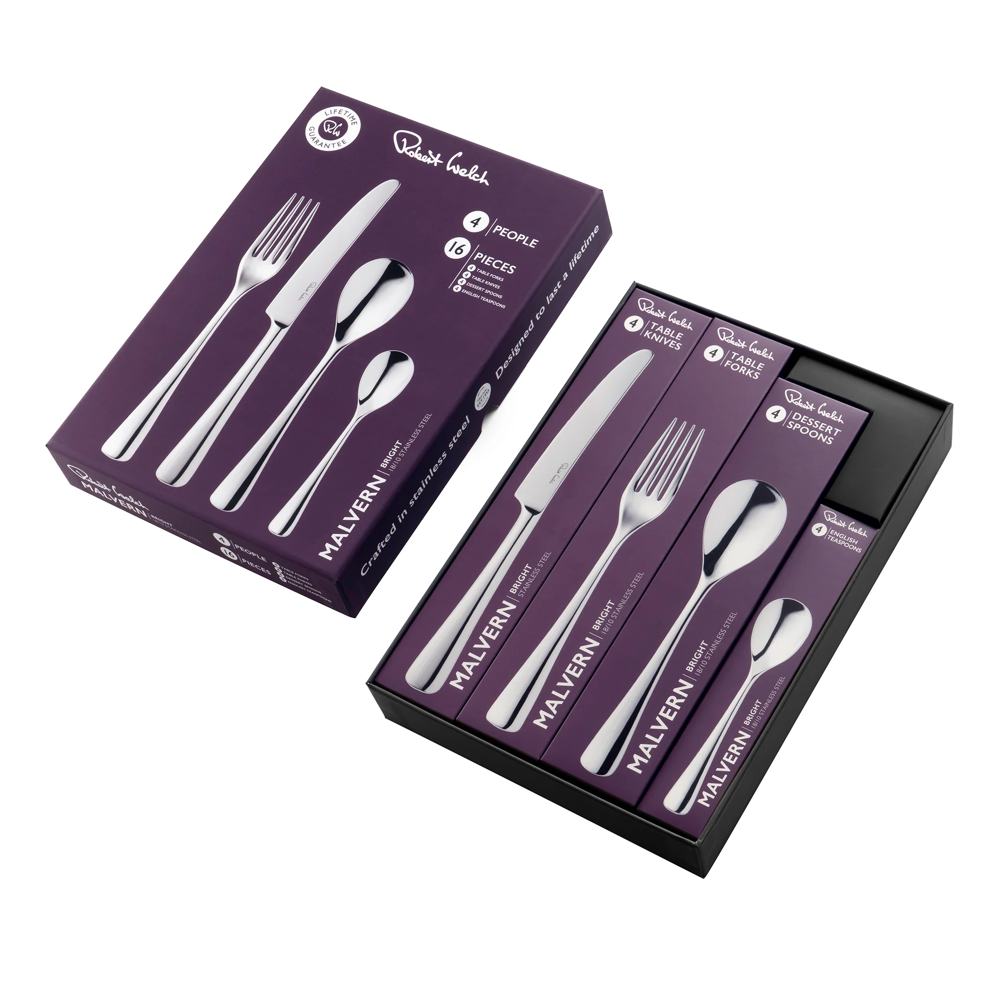 Malvern Bright Cutlery Set, 16 Piece for 4 People - Image 3