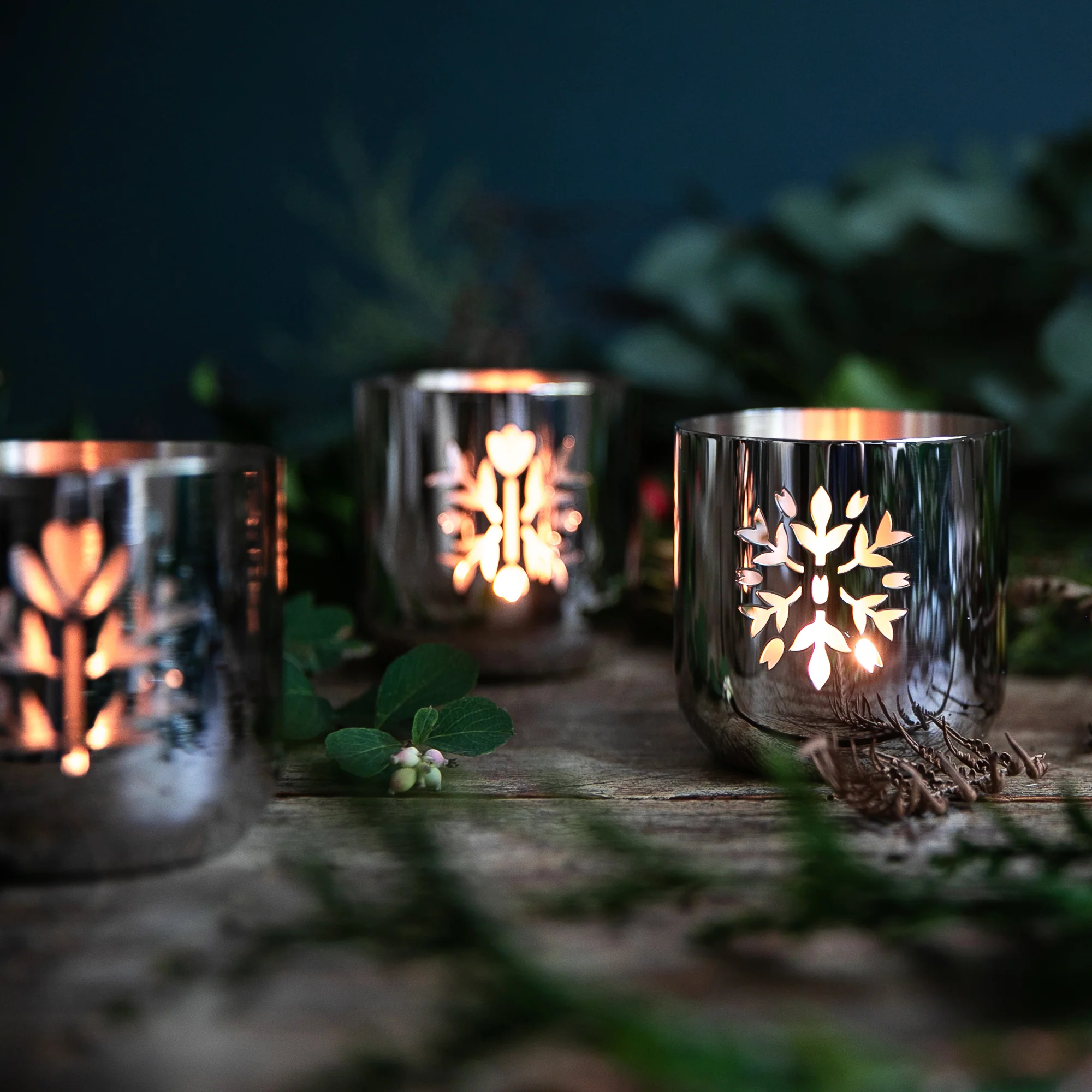 Meadow Tealight Holder, Set of 3 - Image 2