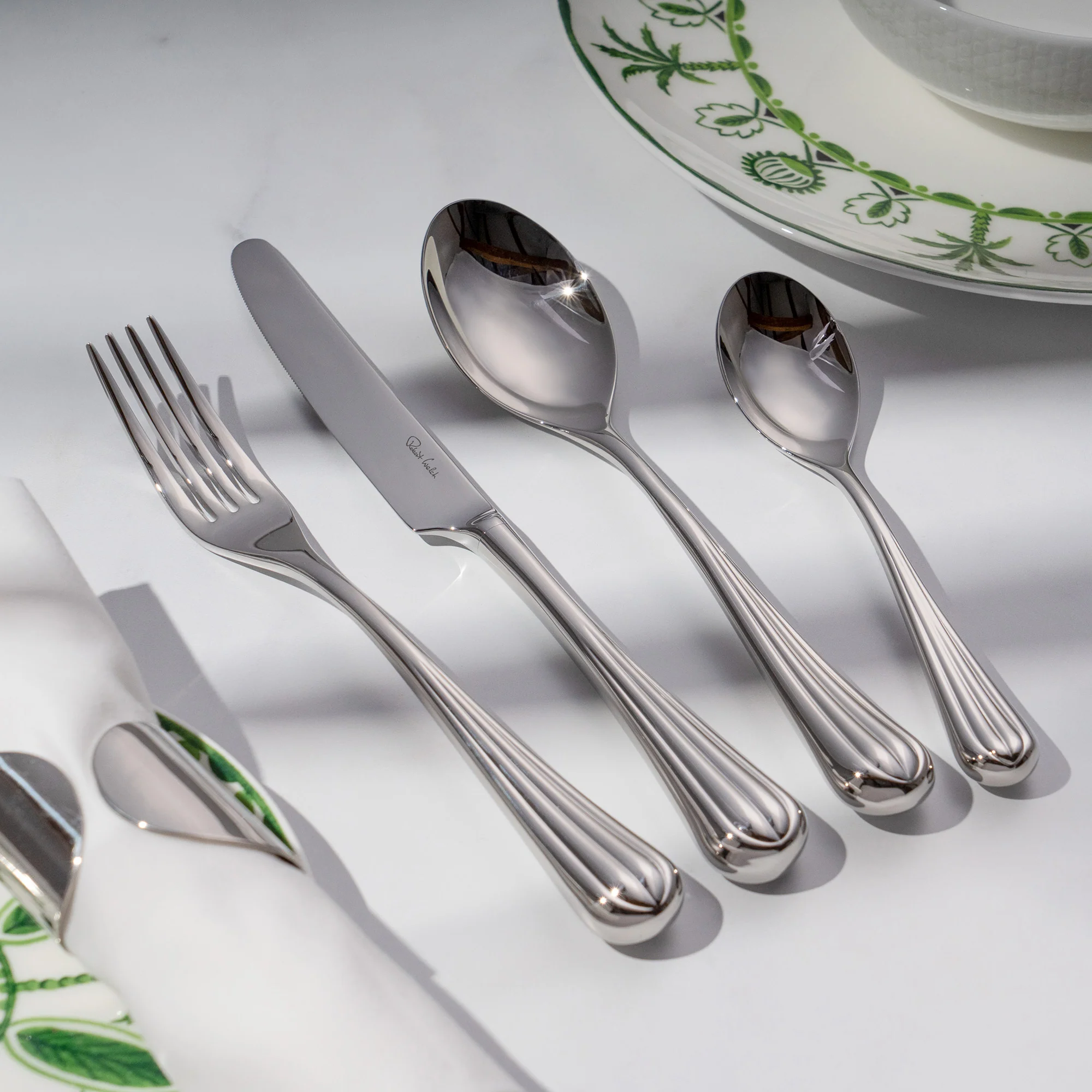 Palm Air Bright Cutlery Set, 24 Piece for 6 People - Image 2