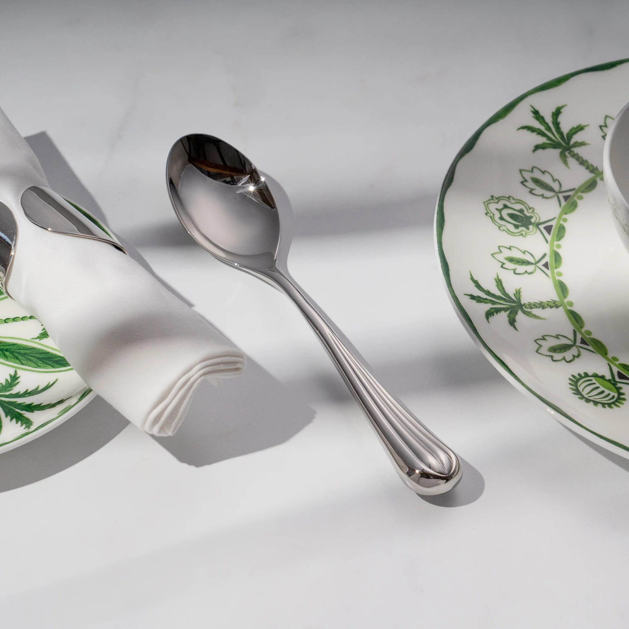 Palm Air Bright Dessert Spoon - Image 2