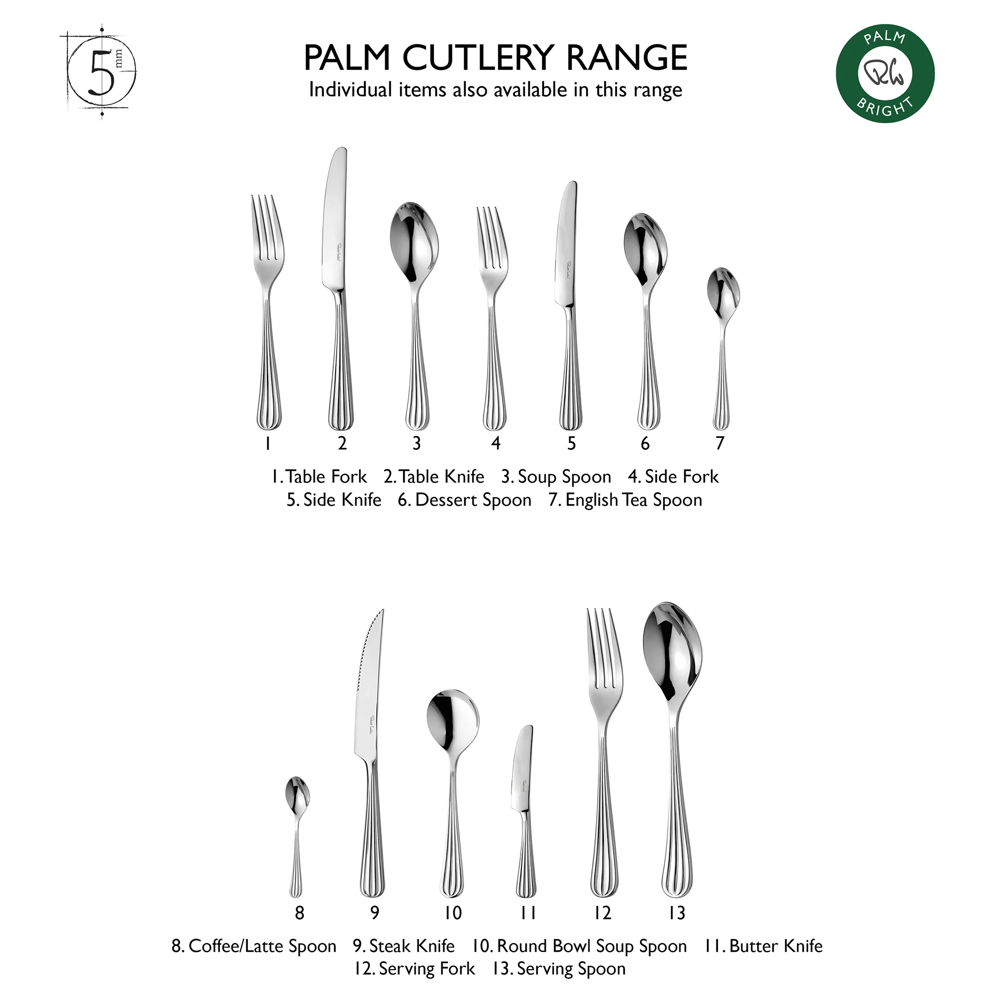 Palm Bright Steak Knife, Set of 4 - Image 5